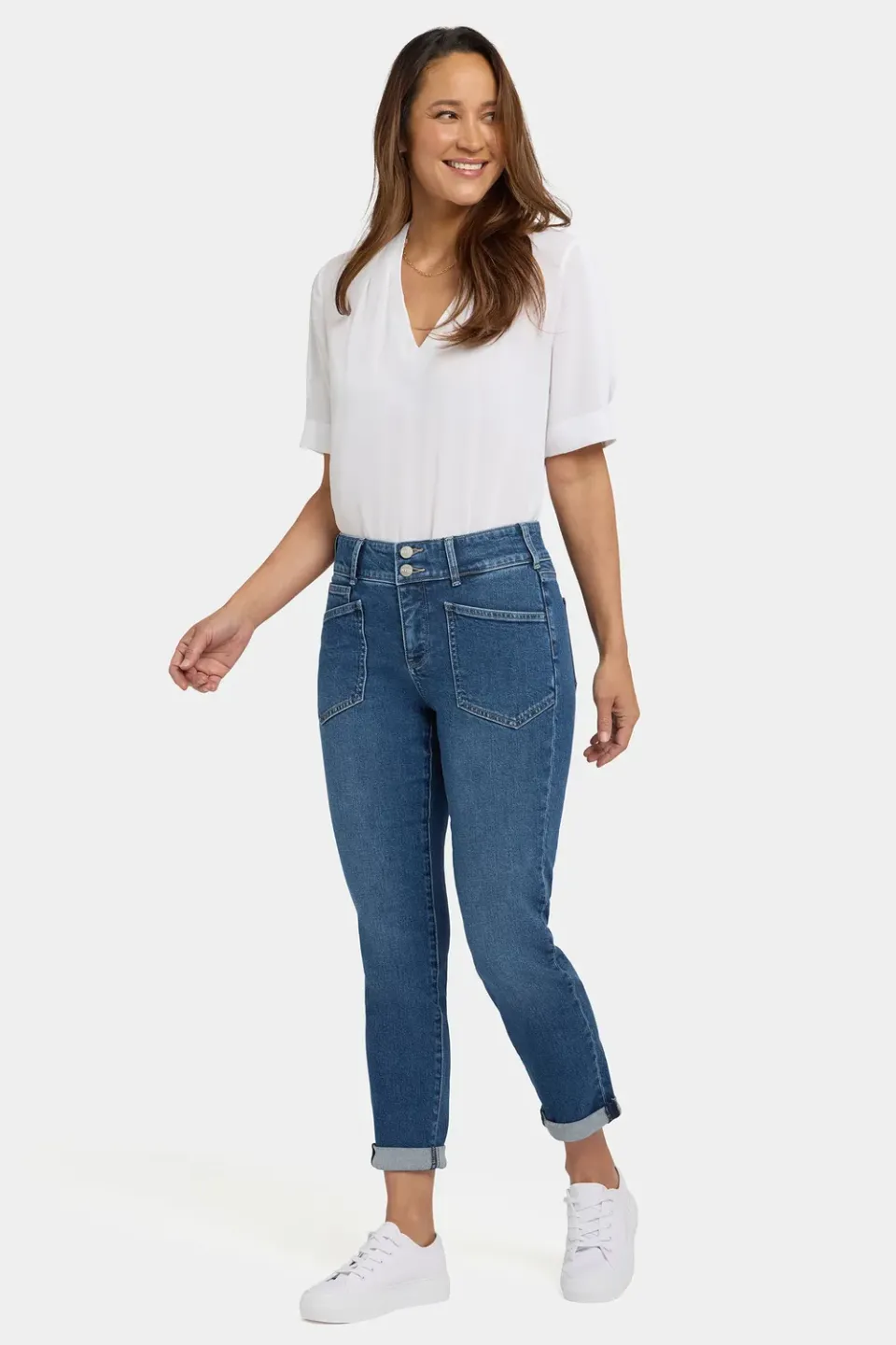 NYDJ Margot Girlfriend Jeans Lake Notre-Dame
