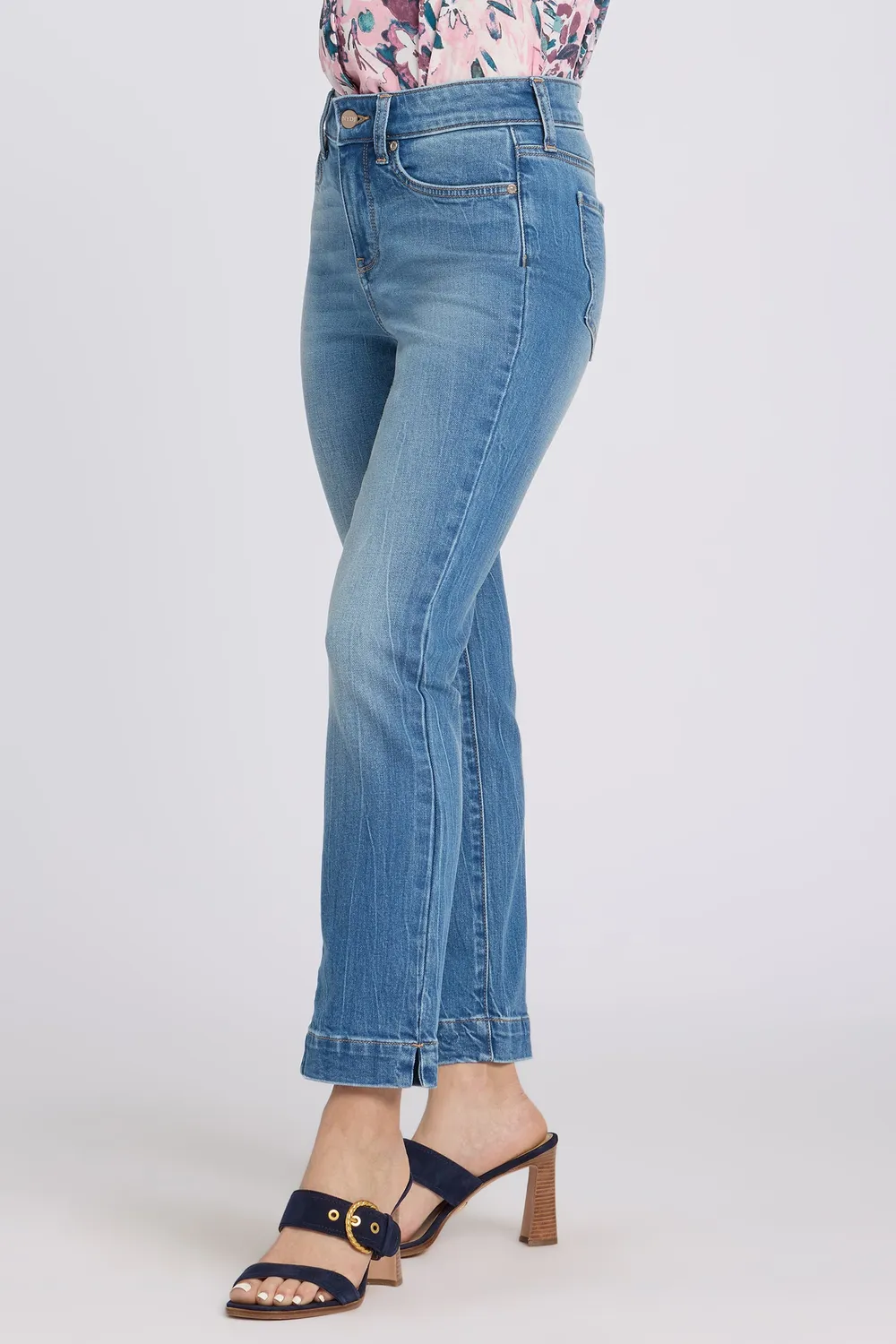 NYDJ Sheri Slim Straight Ankle Jeans Pacifica