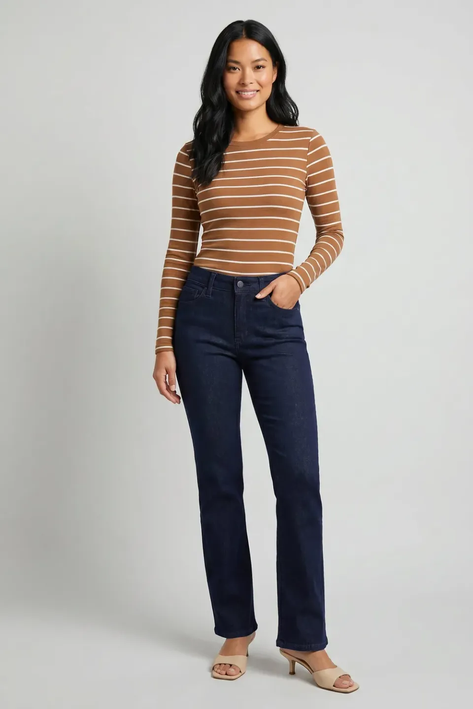 NYDJ Barbara Bootcut Jeans Petite Rinse Stretch