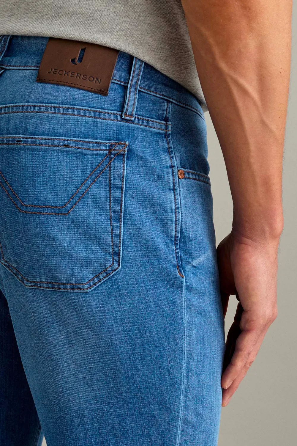 Jeckerson Jordan Slim Fit Jeans mittelblau 8,75 oz