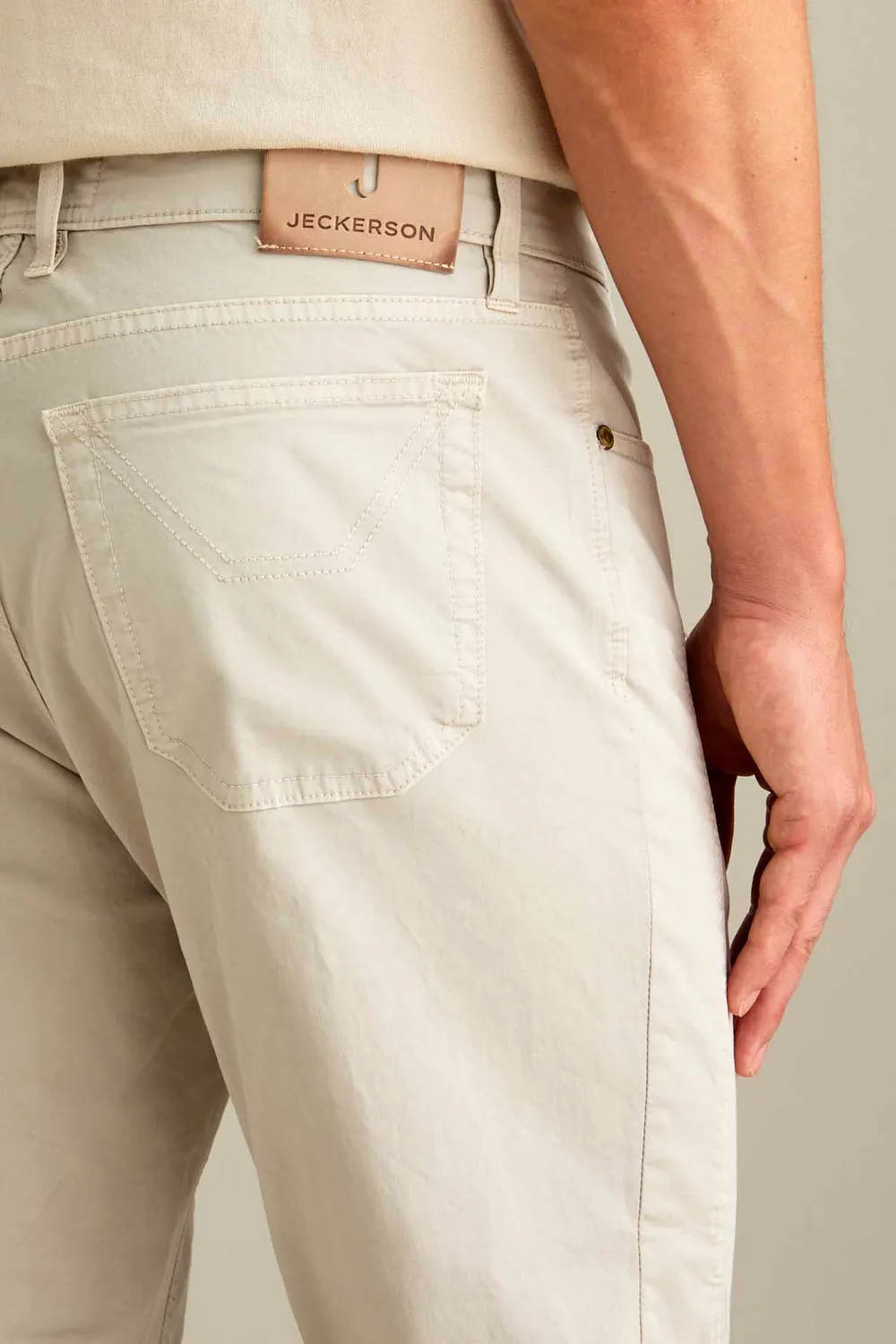 Jeckerson John Slim Fit Herren Chino Beige Hell