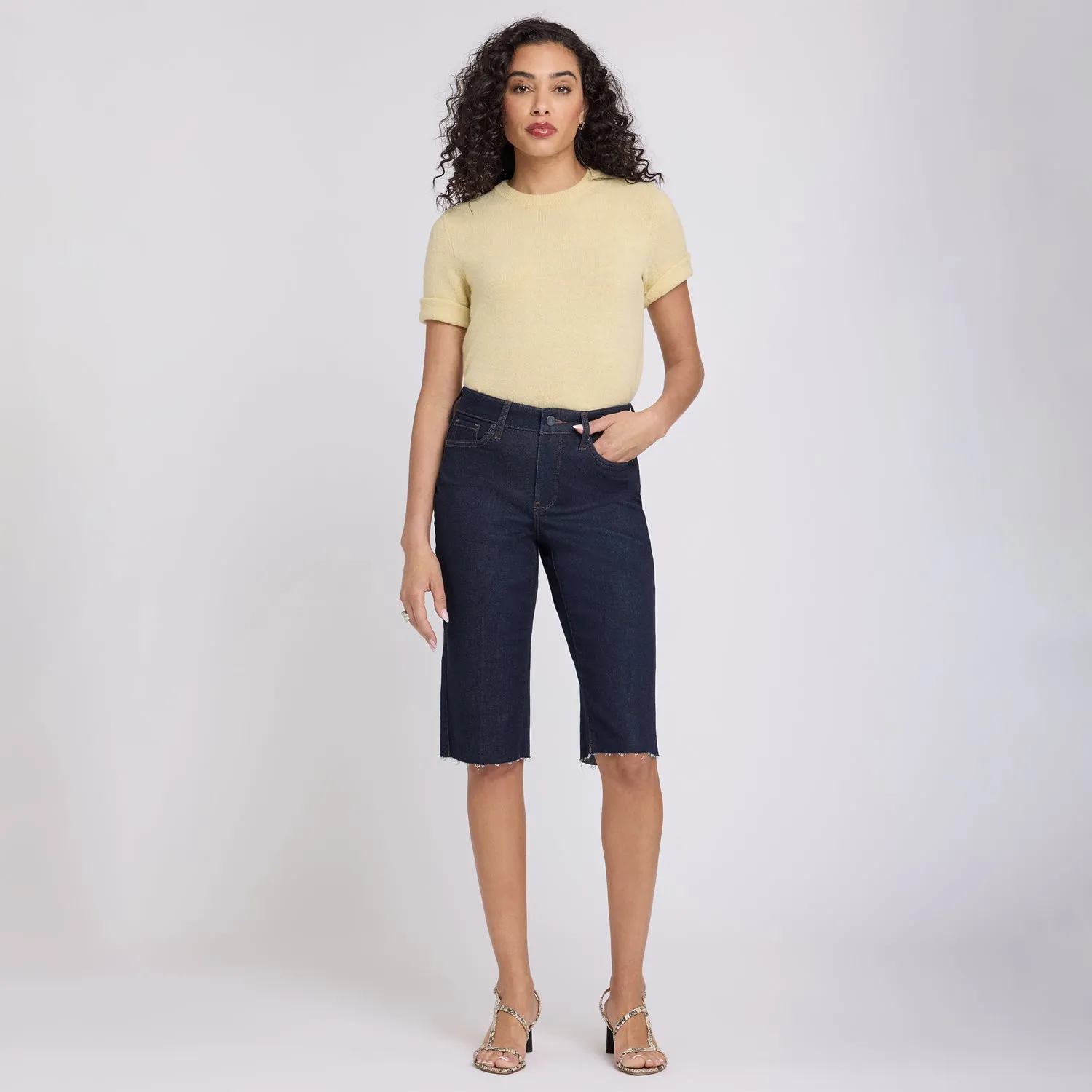 NYDJ Kristie 80s Bermuda Shorts Magical Indigo