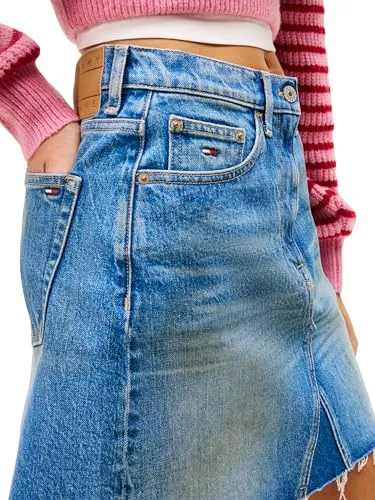 Tommy Jeans Mom Jeansrock Damen 56 Denim Medium