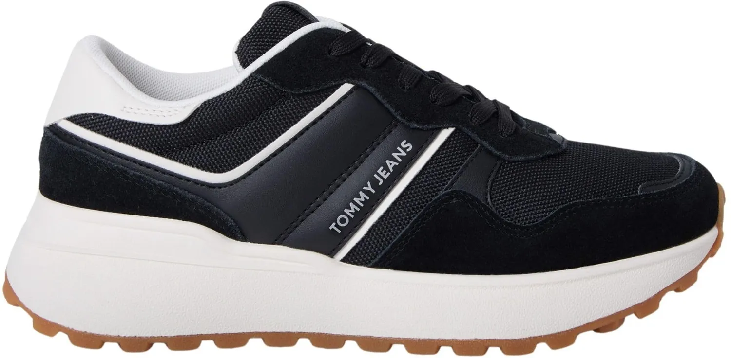 Tommy Jeans Runner Damen Sneaker 42 Schwarz Low Top