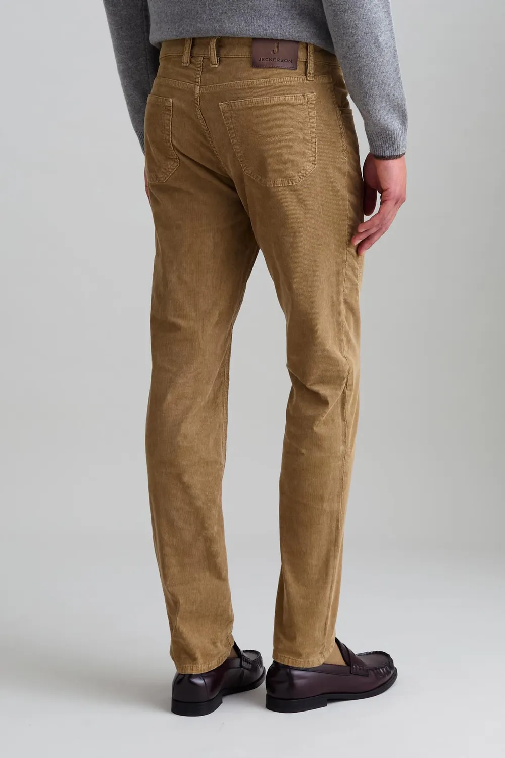 Jeckerson John Toppa Samthose Slim Fit haselnuss