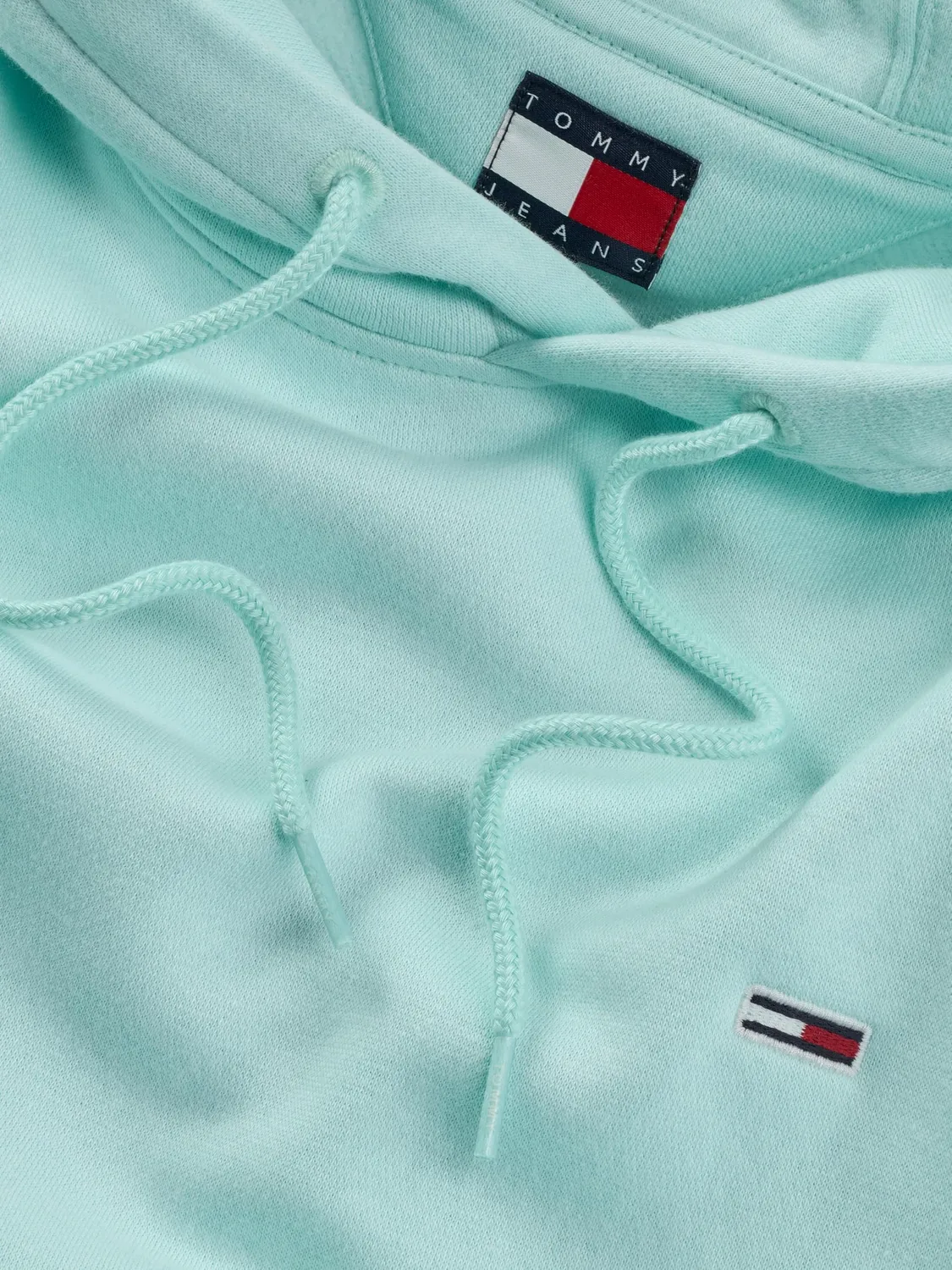 Tommy Jeans TJM Reg S Flag Hoodie Grün 3XL mit Kapuze
