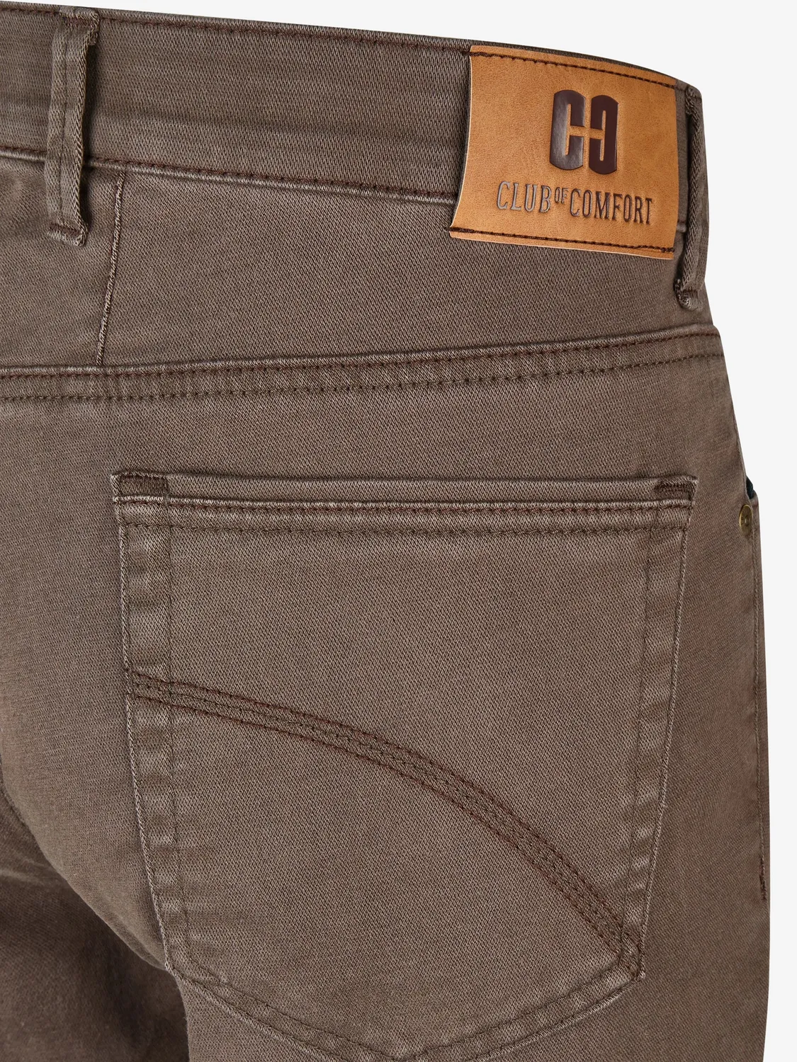 Club of Comfort Alex 8409 Herrenhose braun Tapered Fit