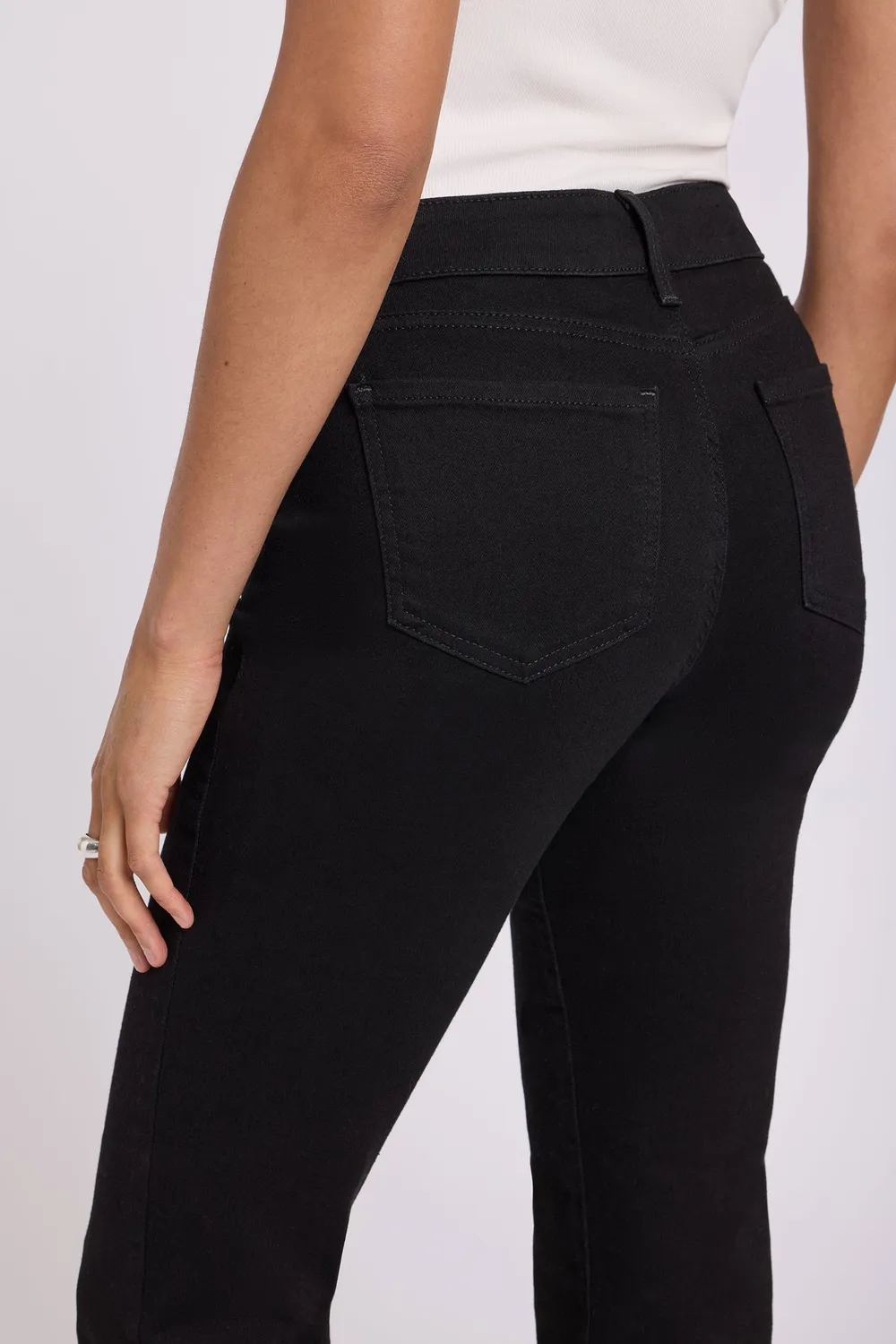 NYDJ Marilyn Straight Jeans Black Damen