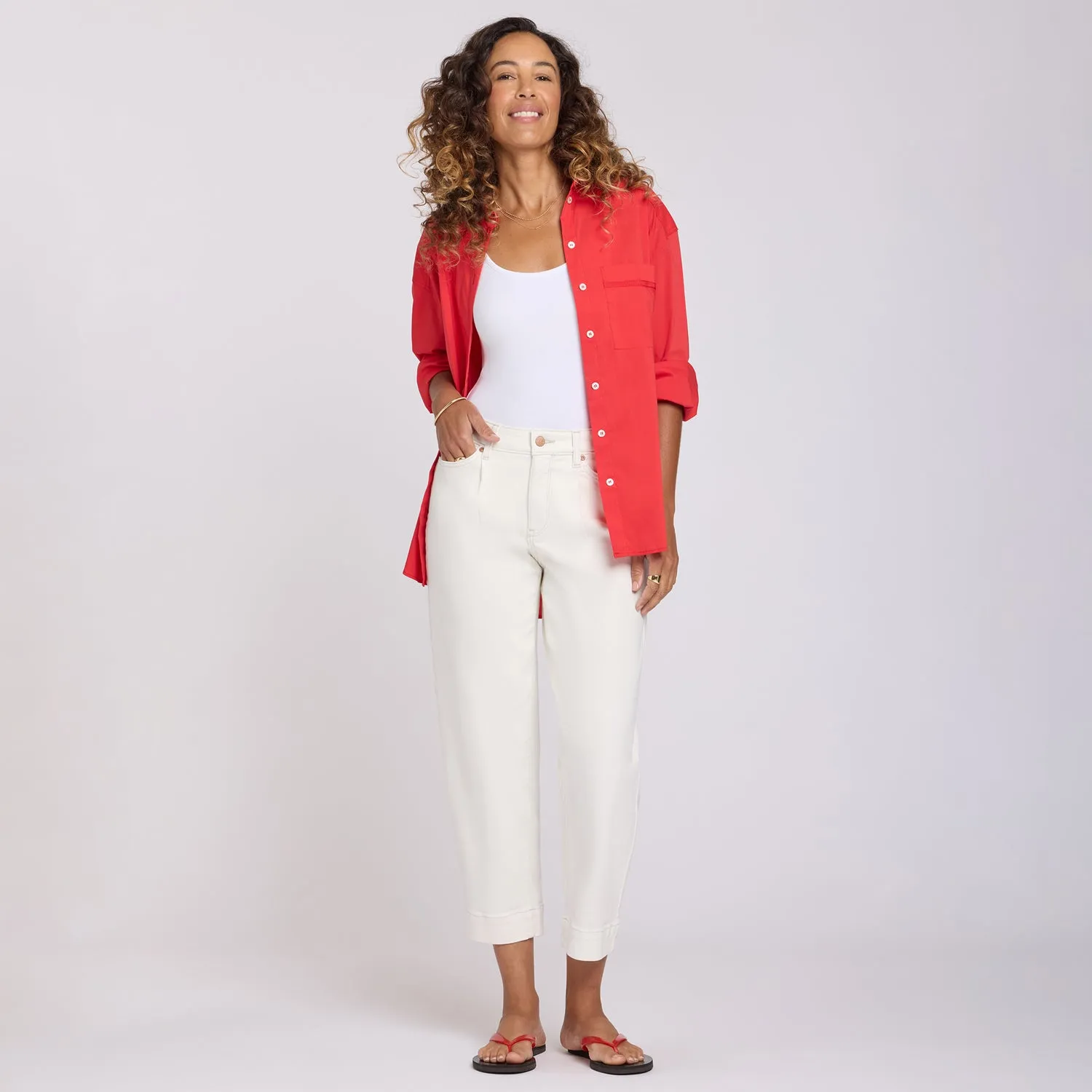 NYDJ Carrot Ankle Jeans Vintage White High Rise