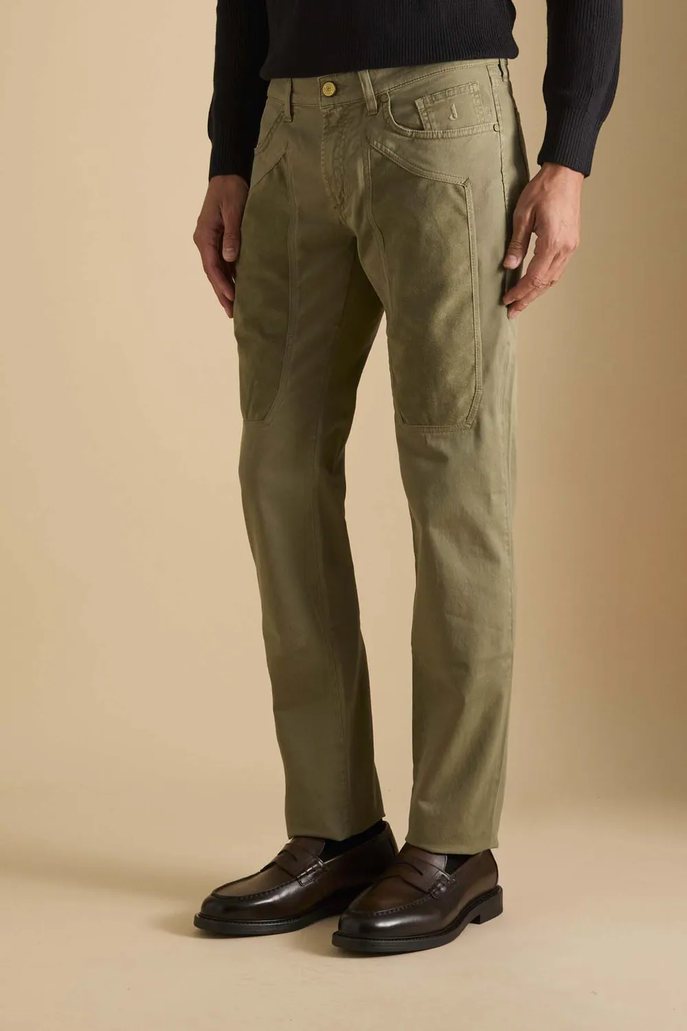 Jeckerson John Alcantara Slim Hose militärgrün