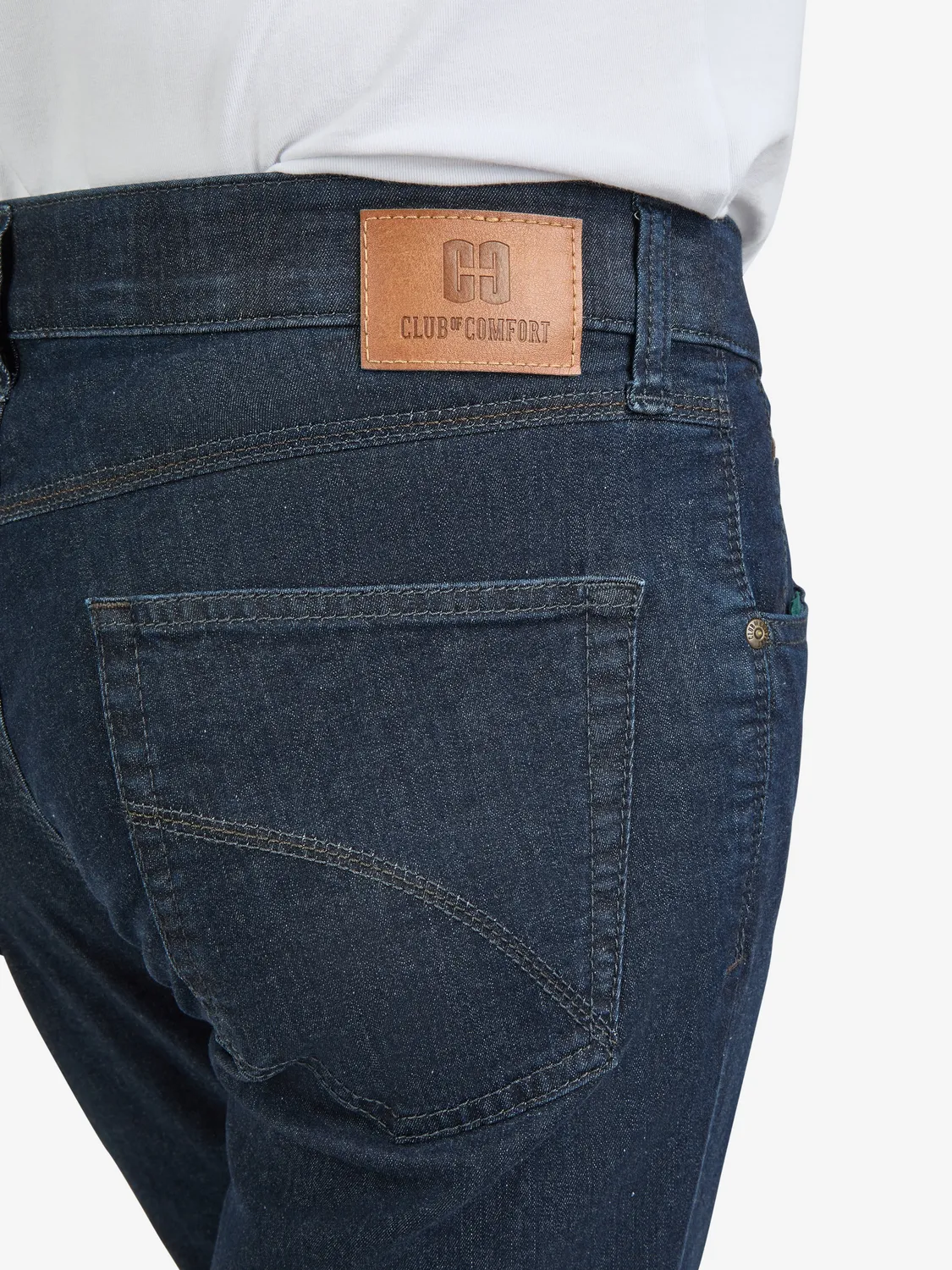 Club of Comfort Henry Z6516 Jeans Hose dunkelblau 6-Pocket