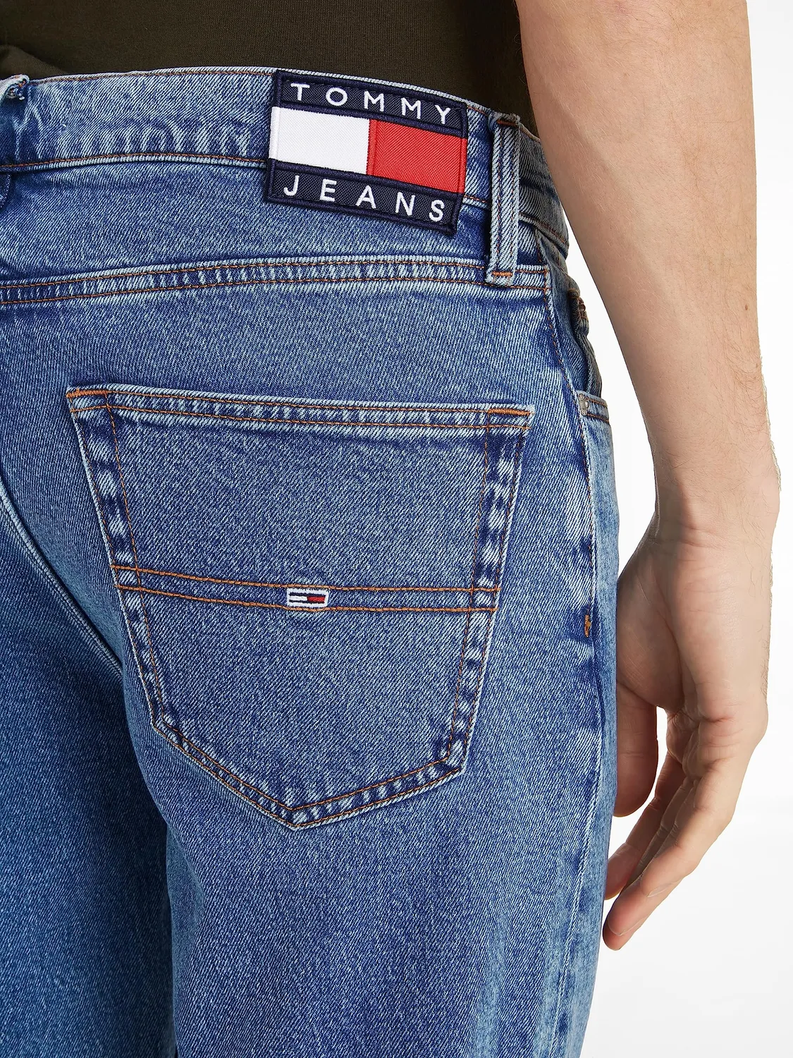 Tommy Jeans Herren Jeans 28W/30L Stretch blau