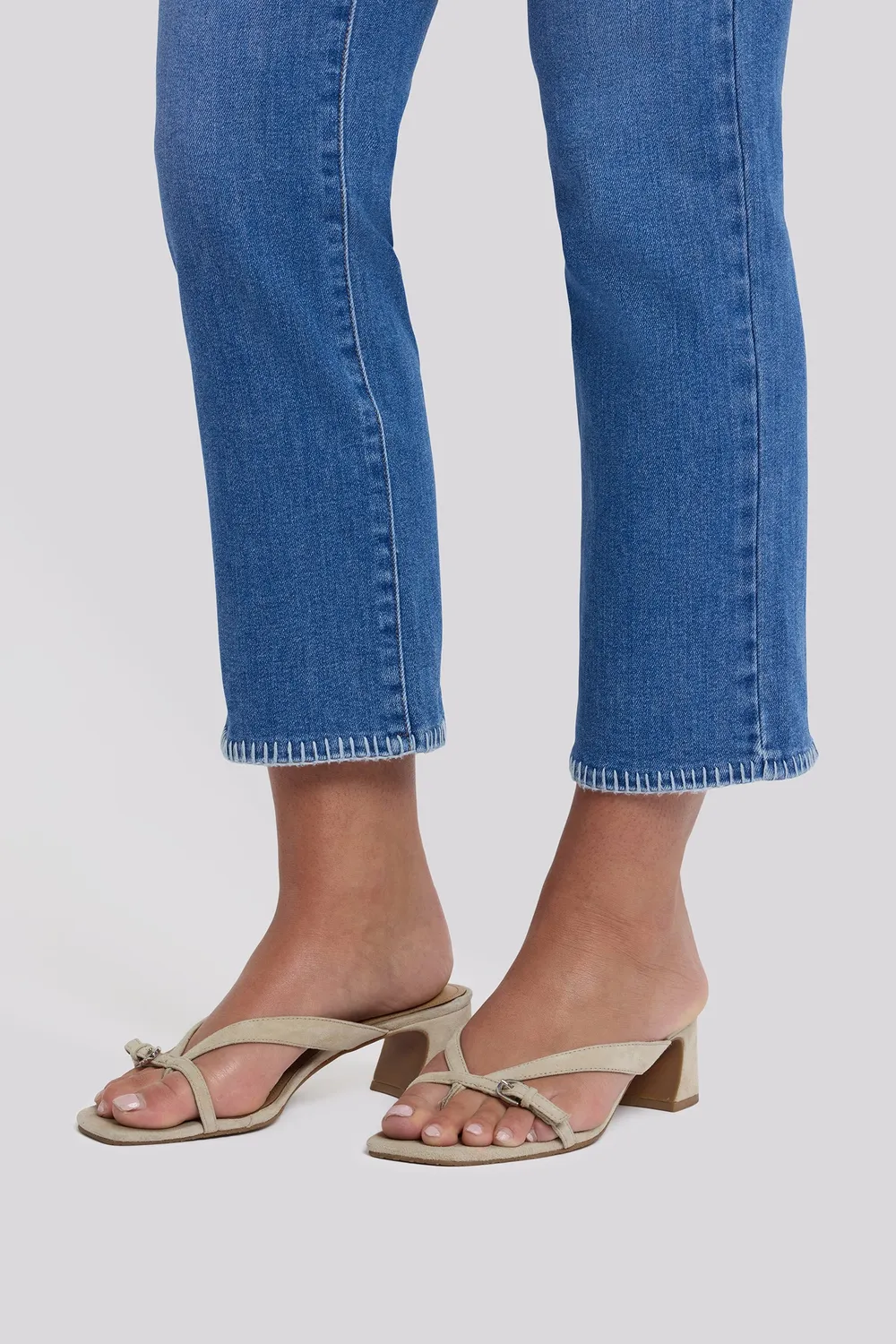 NYDJ Marilyn Straight Ankle Jeans Blue Paradise Petite