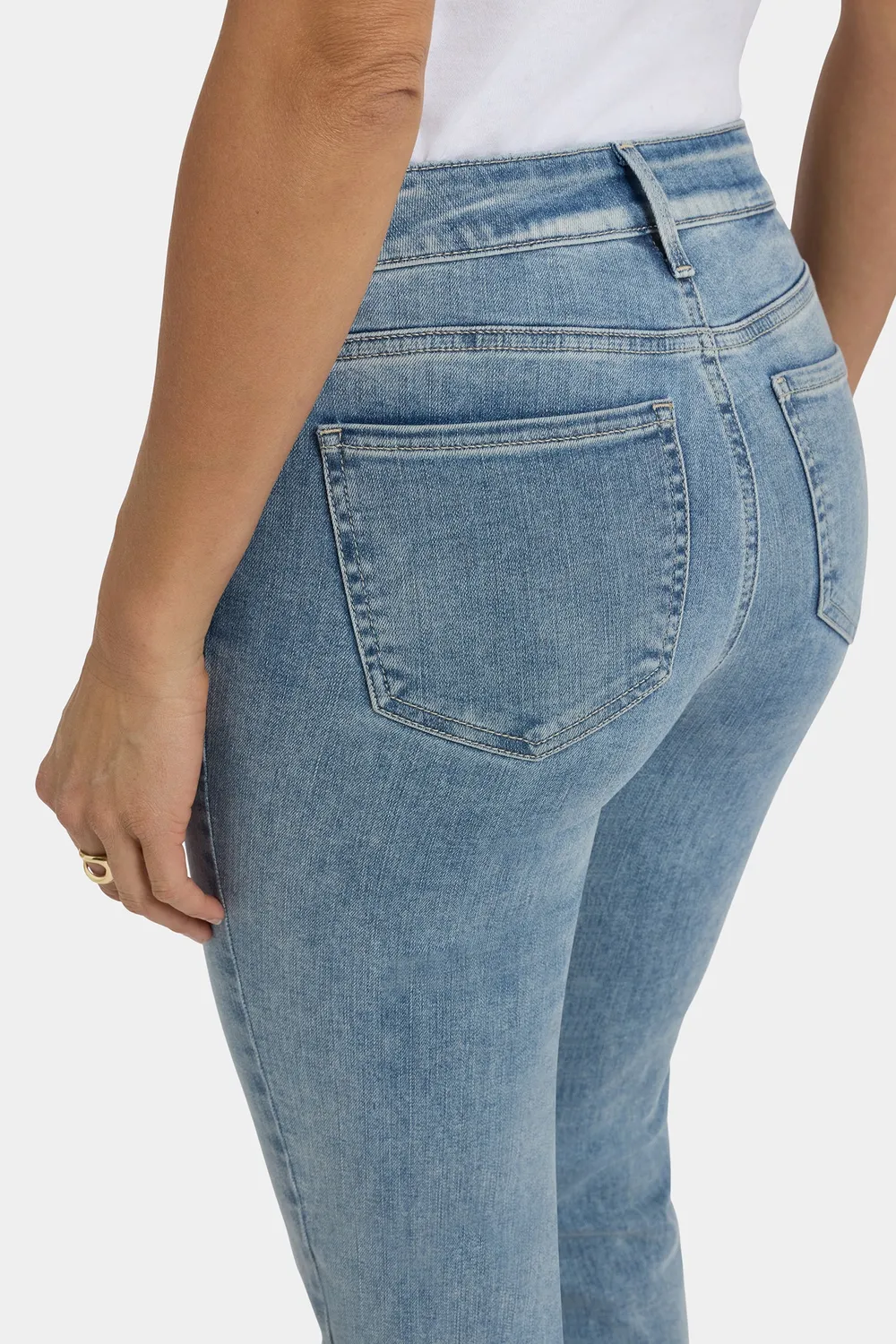 NYDJ Marilyn Straight Jeans Haley blau formend