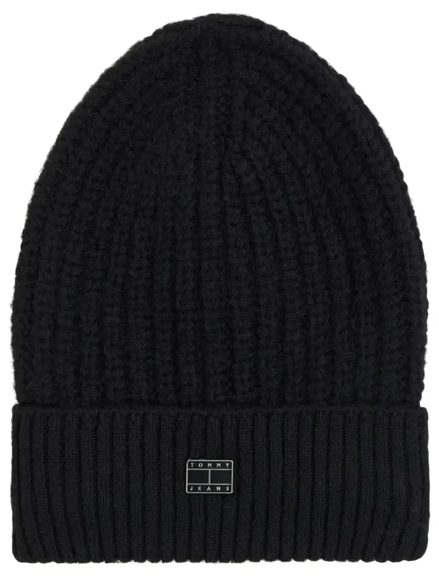 Tommy Jeans AW0AW15462 Beanie Schwarz
