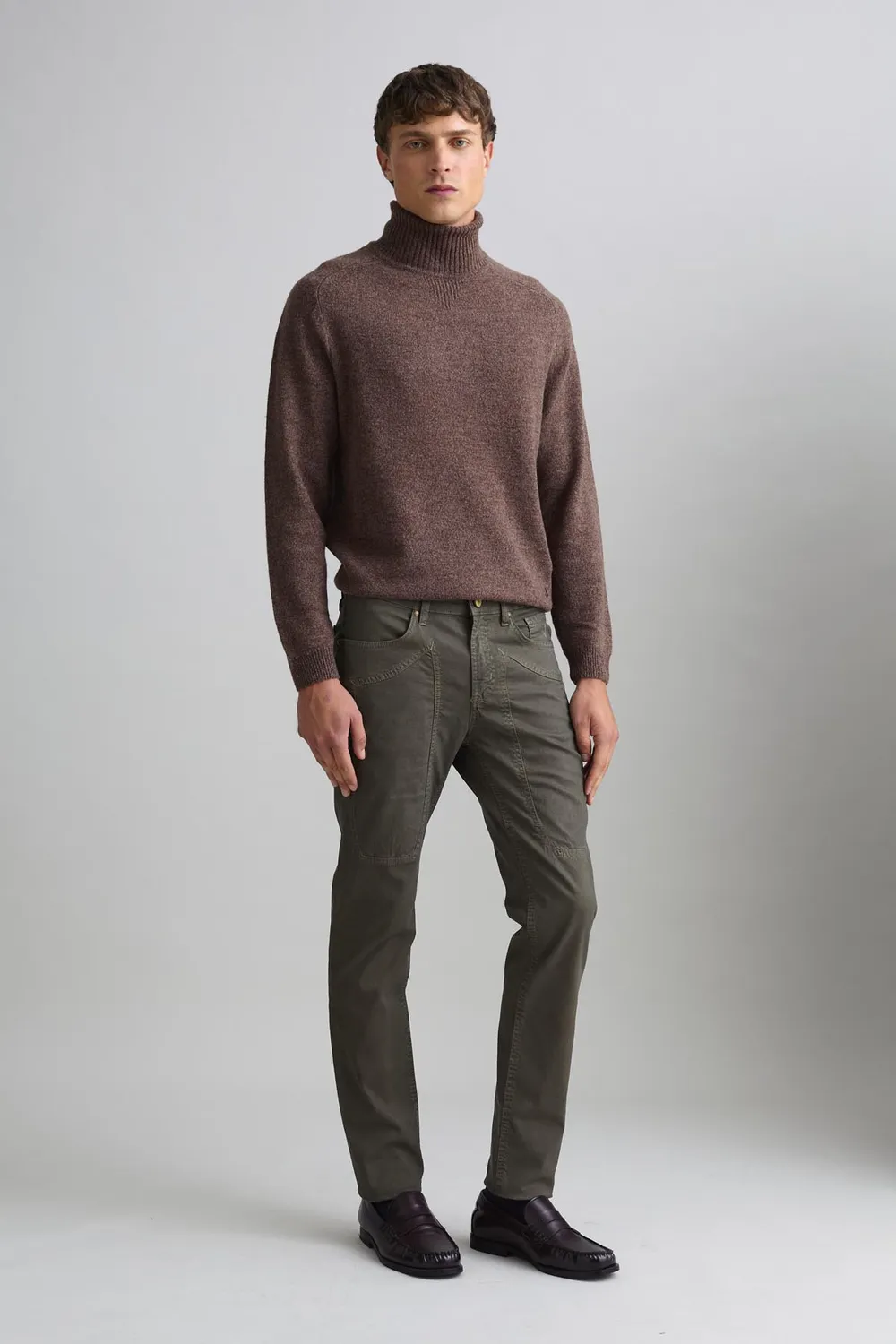Jeckerson John Slim Fit Hose dunkelgrün Tencel