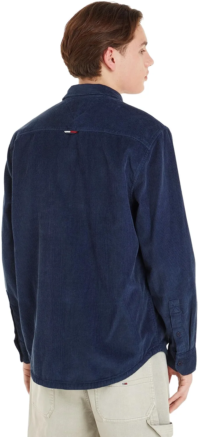 Tommy Jeans Freizeithemd Herren M Blau Regular-Fit