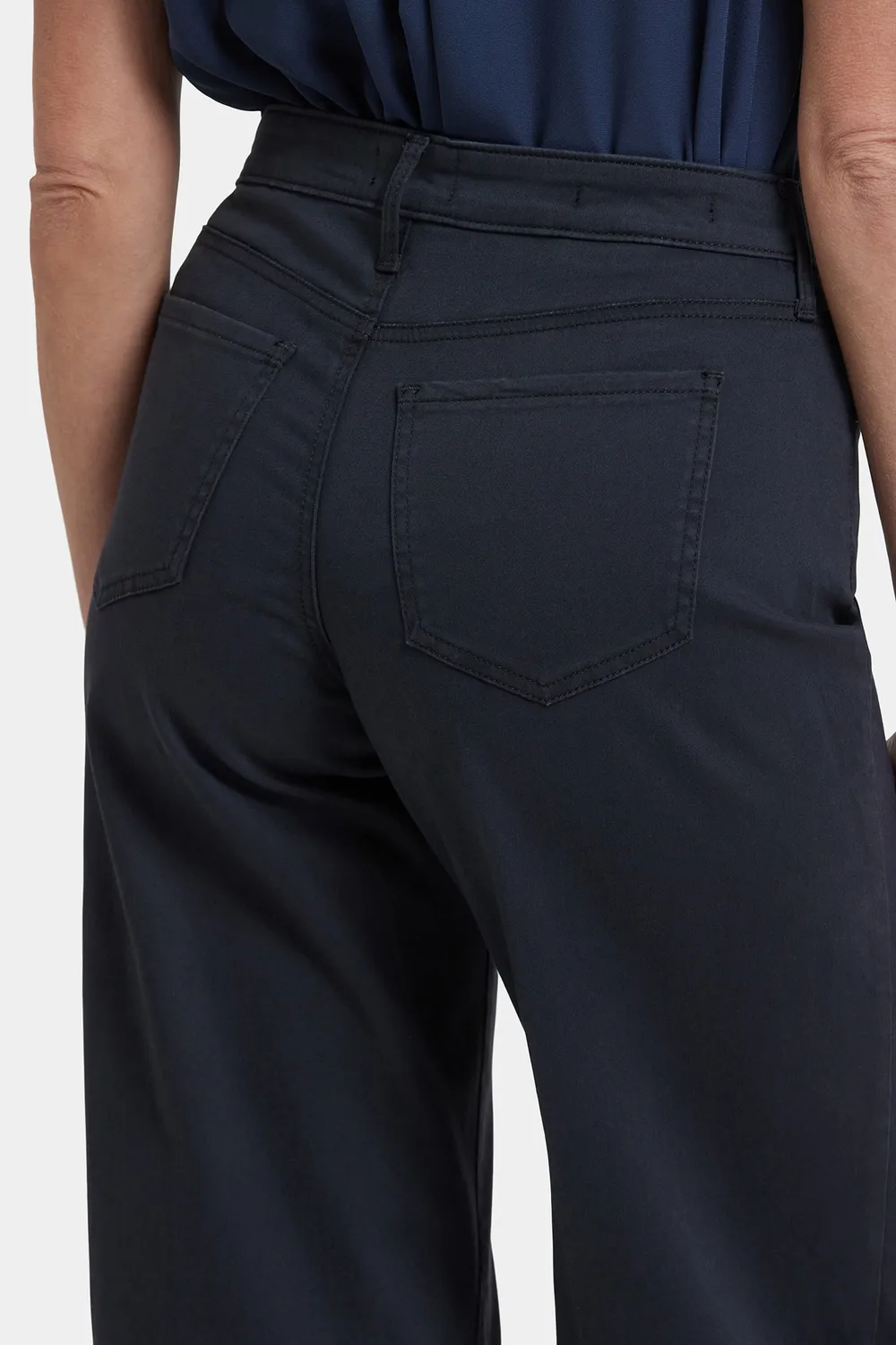 NYDJ Teresa Wide Leg Jeans Washed Black weit