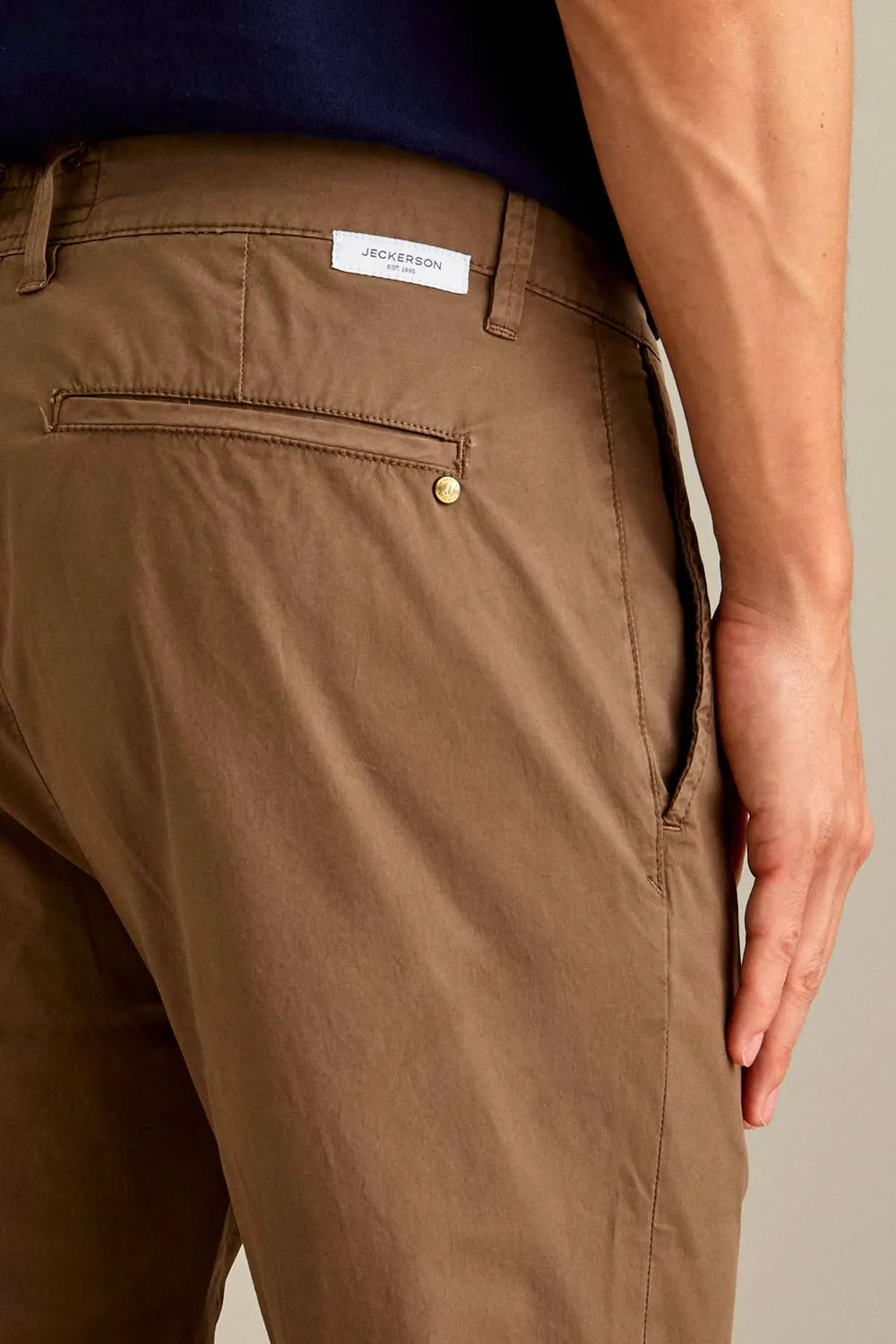 Jeckerson Jack Slim Fit Chinohose hellbraun