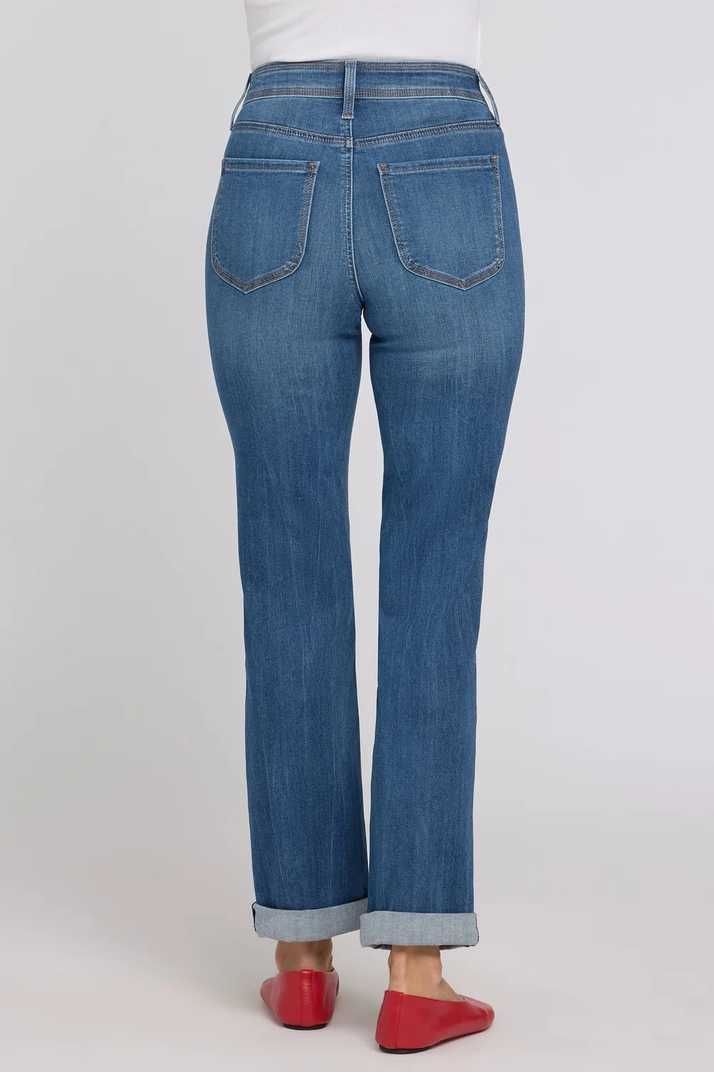 NYDJ Marilyn Straight Jeans Petite Wild River Stretch