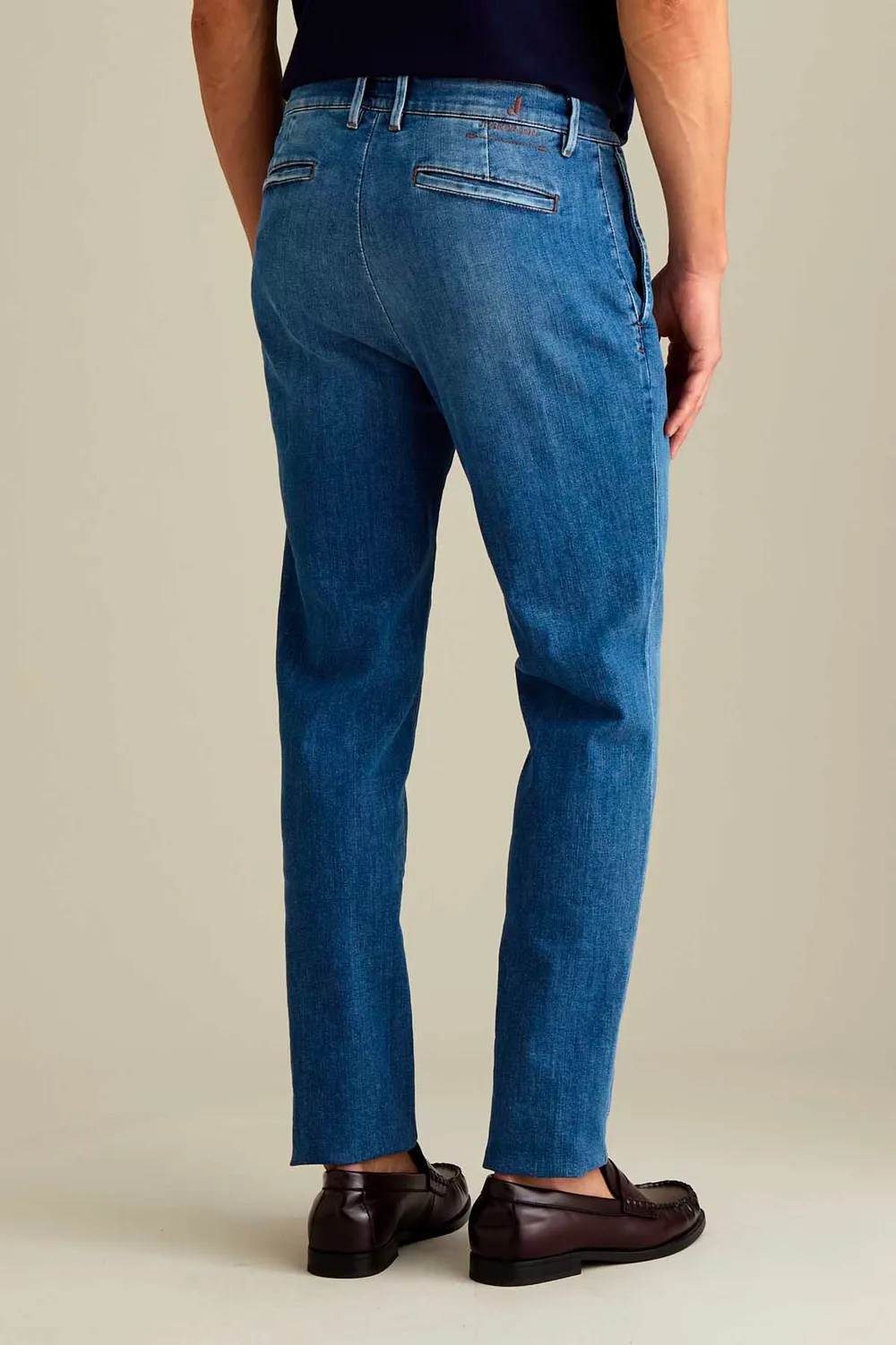 Jeckerson Jack Jeans Slim Fit Mittelblau Stretch Chino