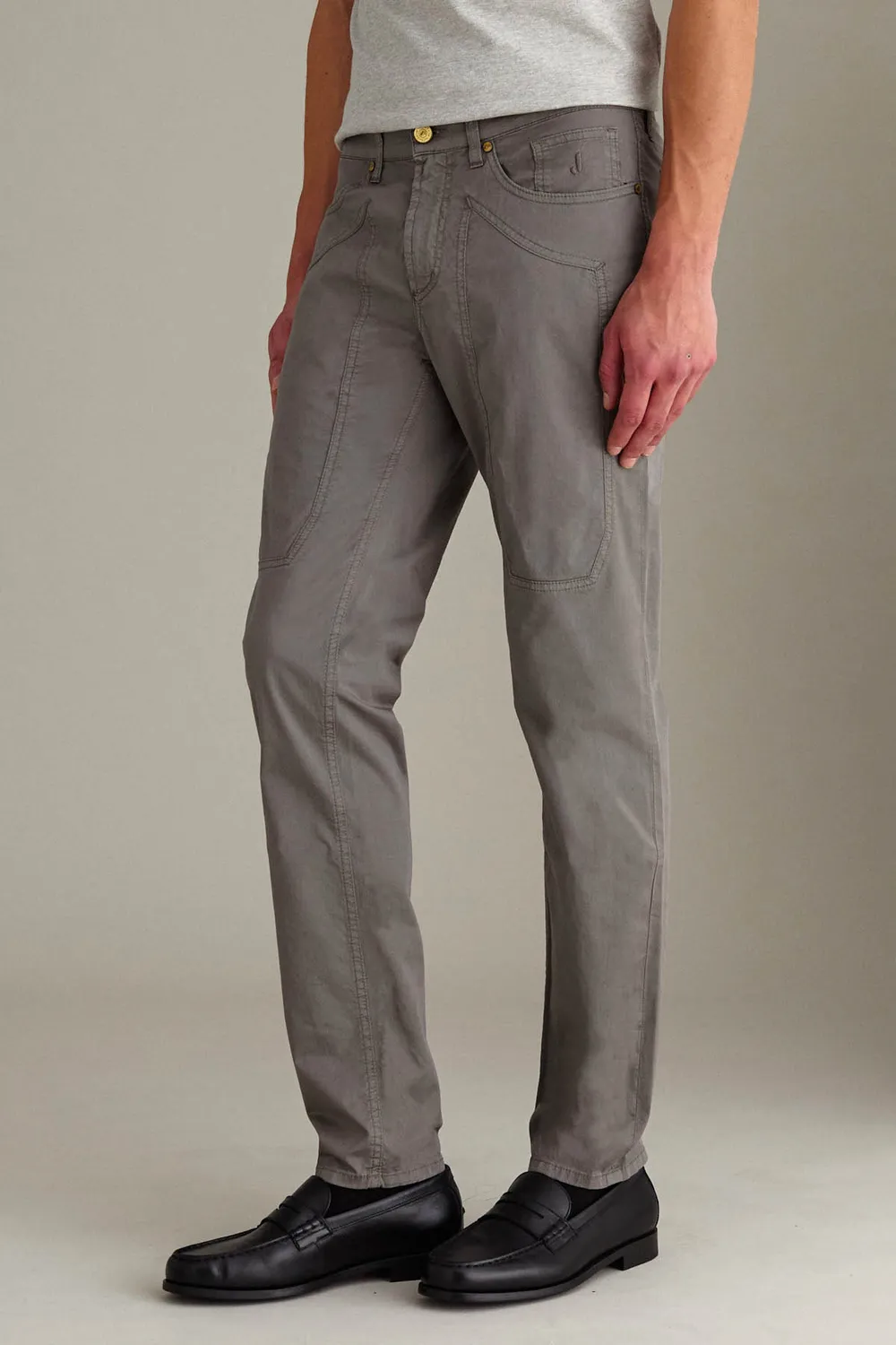 Jeckerson John Toppa Chino Slim grau Gabardine