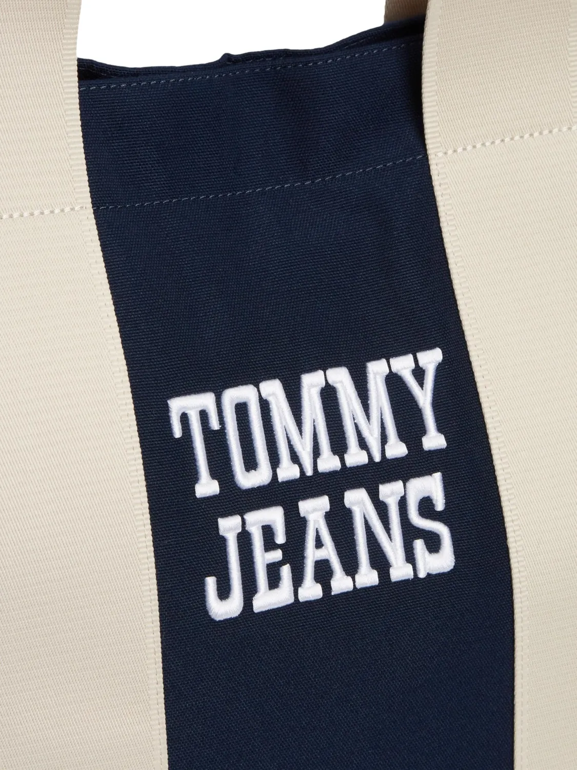 Tommy Jeans Bold Varsity Tote Bag Canvas Dunkelblau