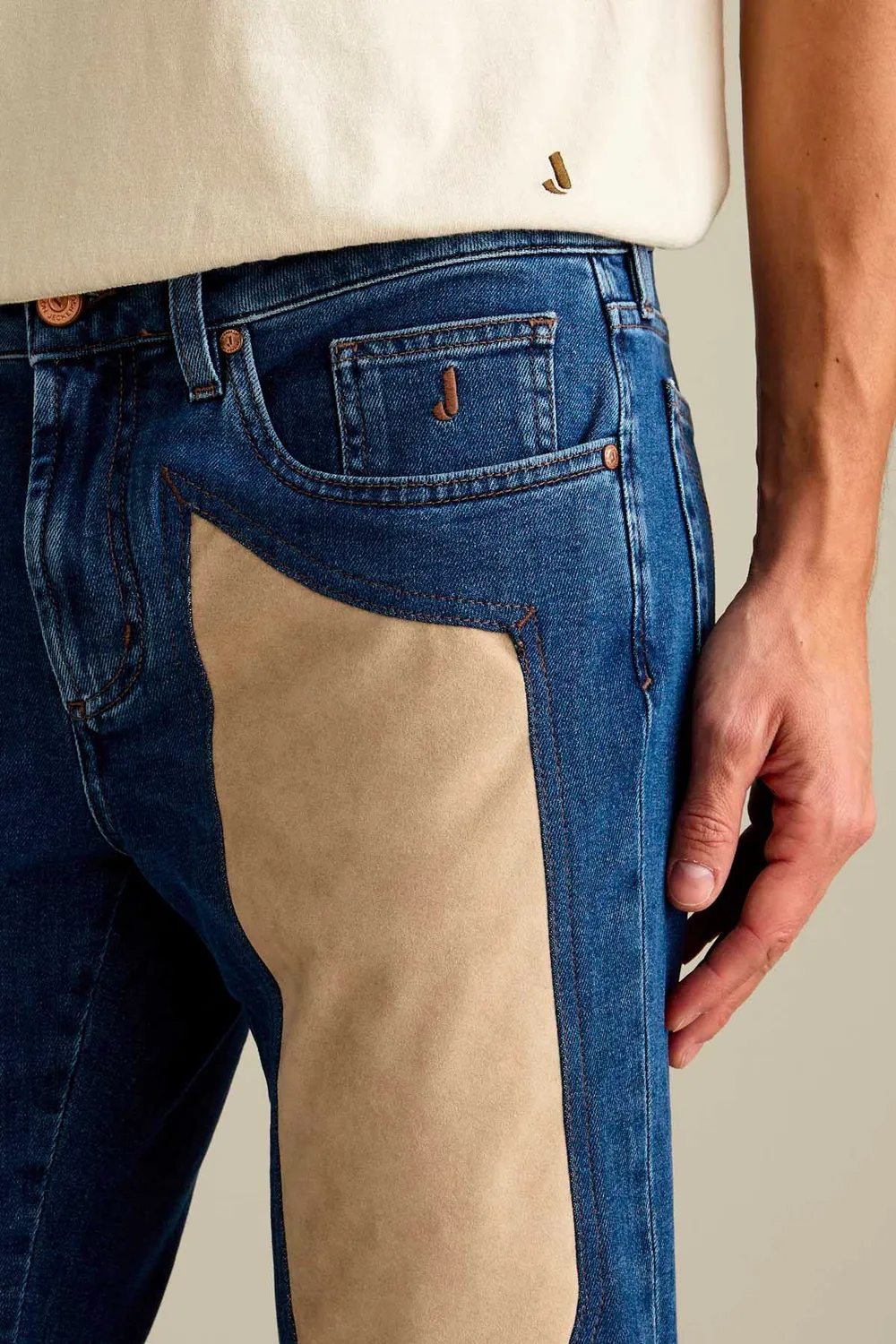 Jeckerson James Skinny Jeans Dunkelblau Alcantara