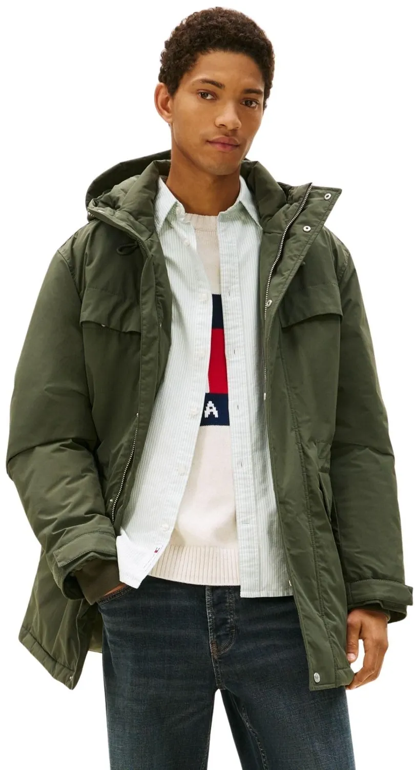 Tommy Jeans City Ready Parka Herren Kapuze Wasserdicht Winter