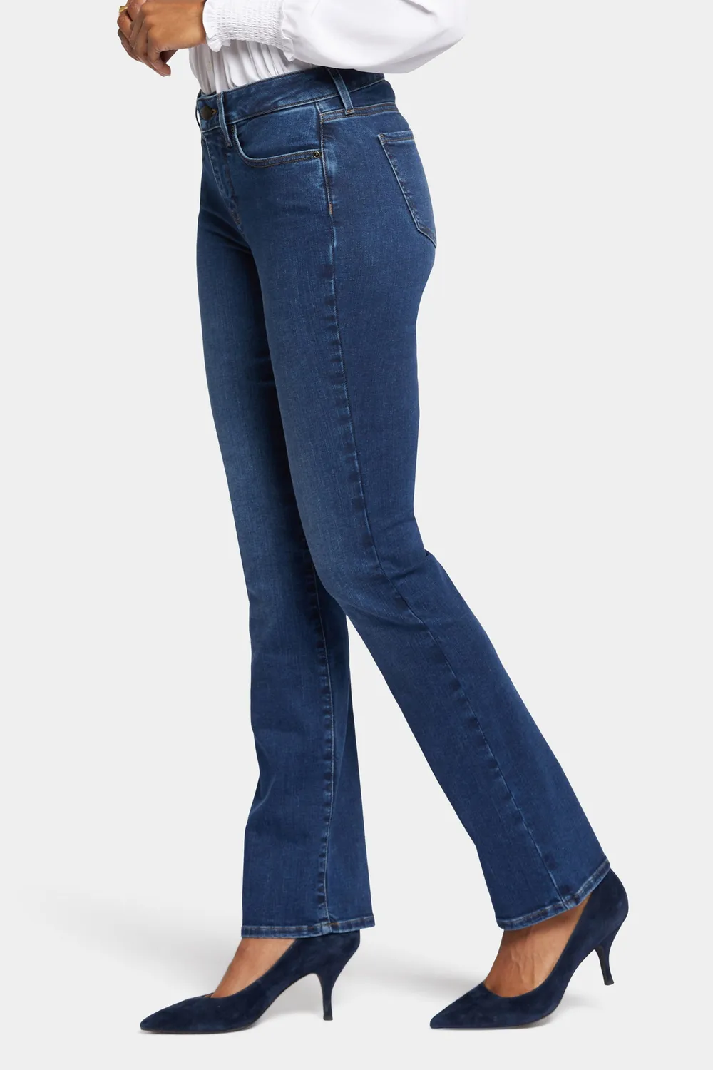 NYDJ Barbara Bootcut Petite Jeans Cooper Blau