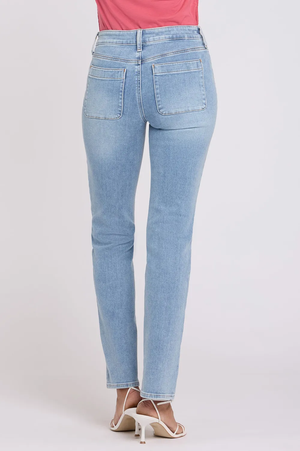 NYDJ Marilyn Straight Jeans Mist Springs Blau