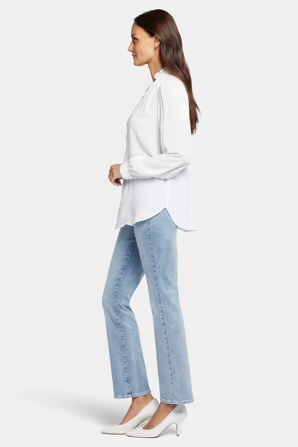 NYDJ Hannah Bluse Optic White Recycled