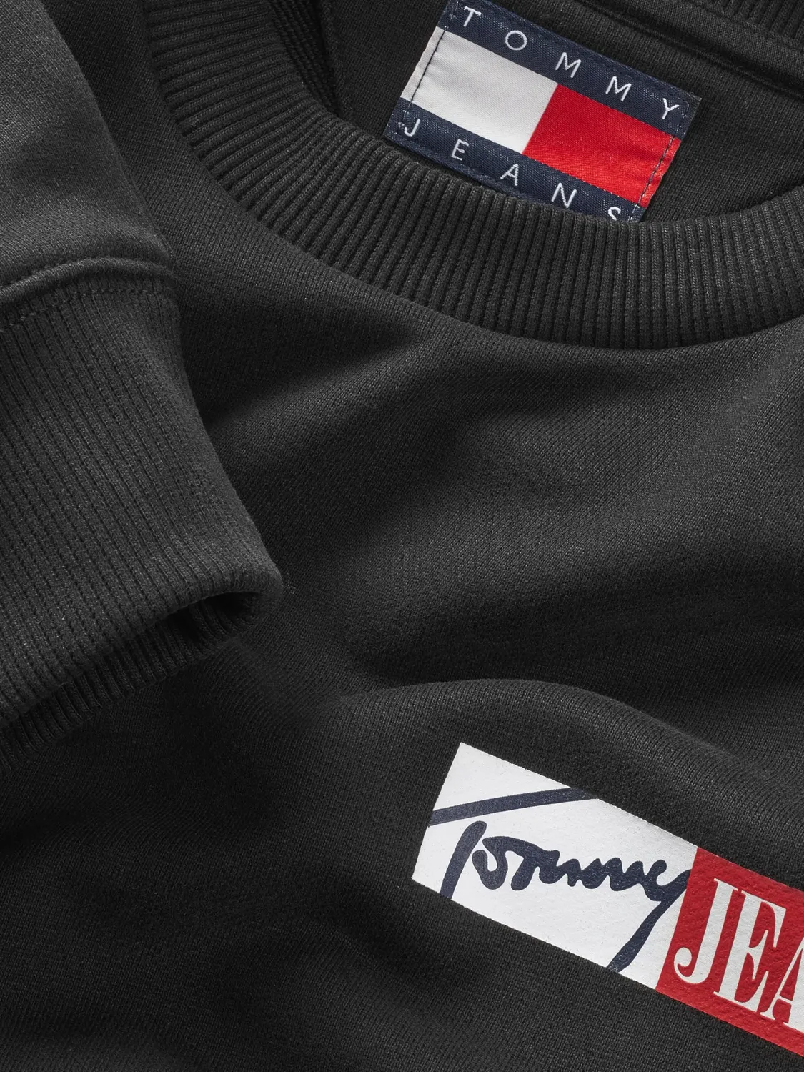 Tommy Jeans Entry Graphic Sweatshirt S Rundhals schwarz