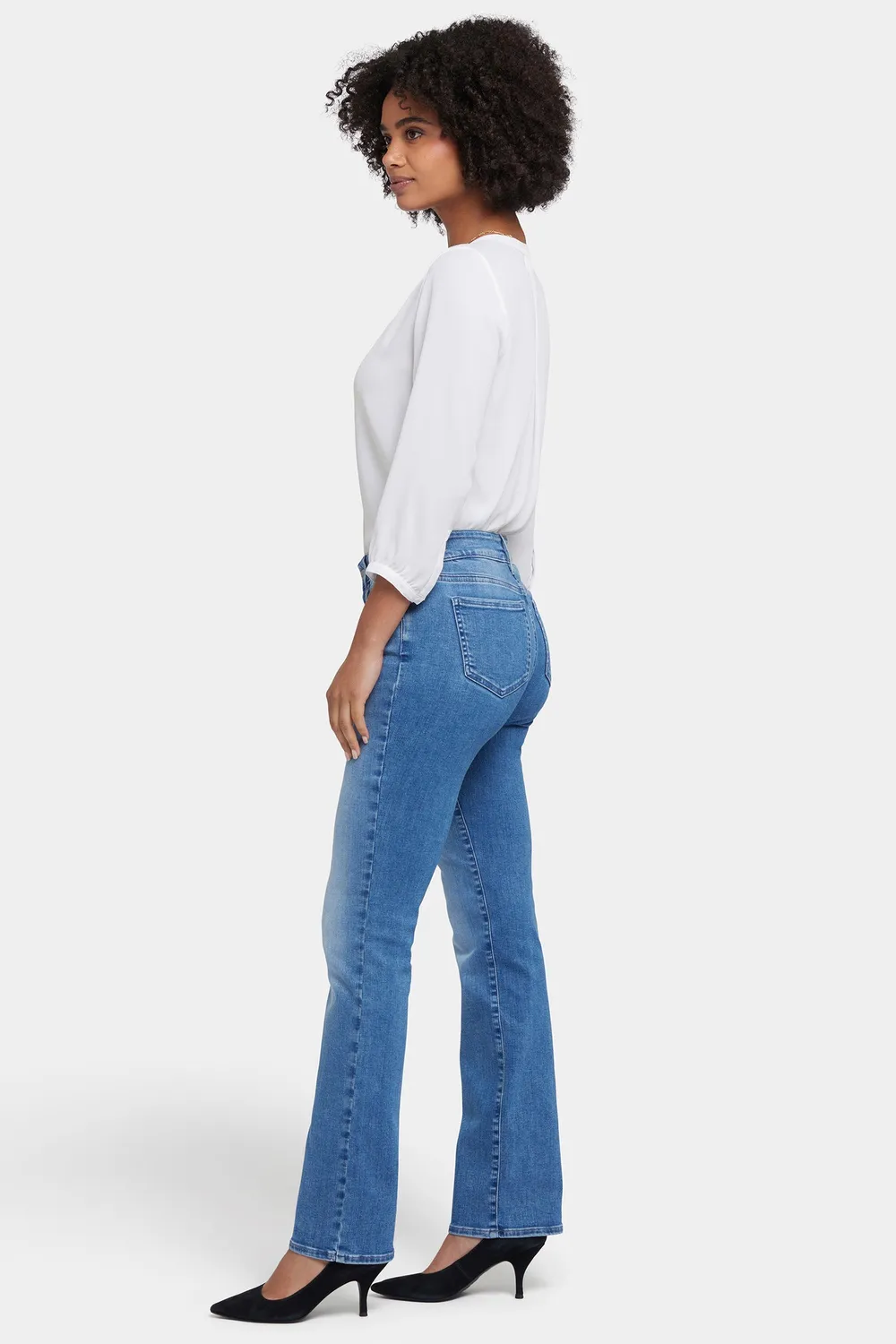 NYDJ Marilyn Jeans Straight Stunning Mid Rise