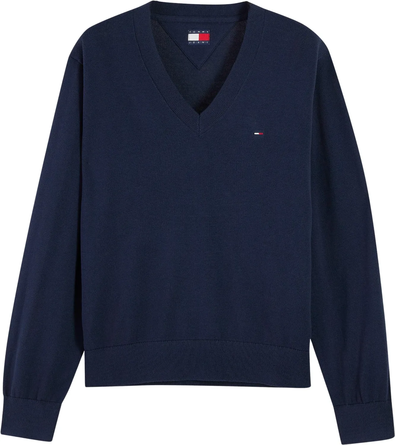 Tommy Jeans Essential DW0DW23362 V-Pullover Weiß XL Strick