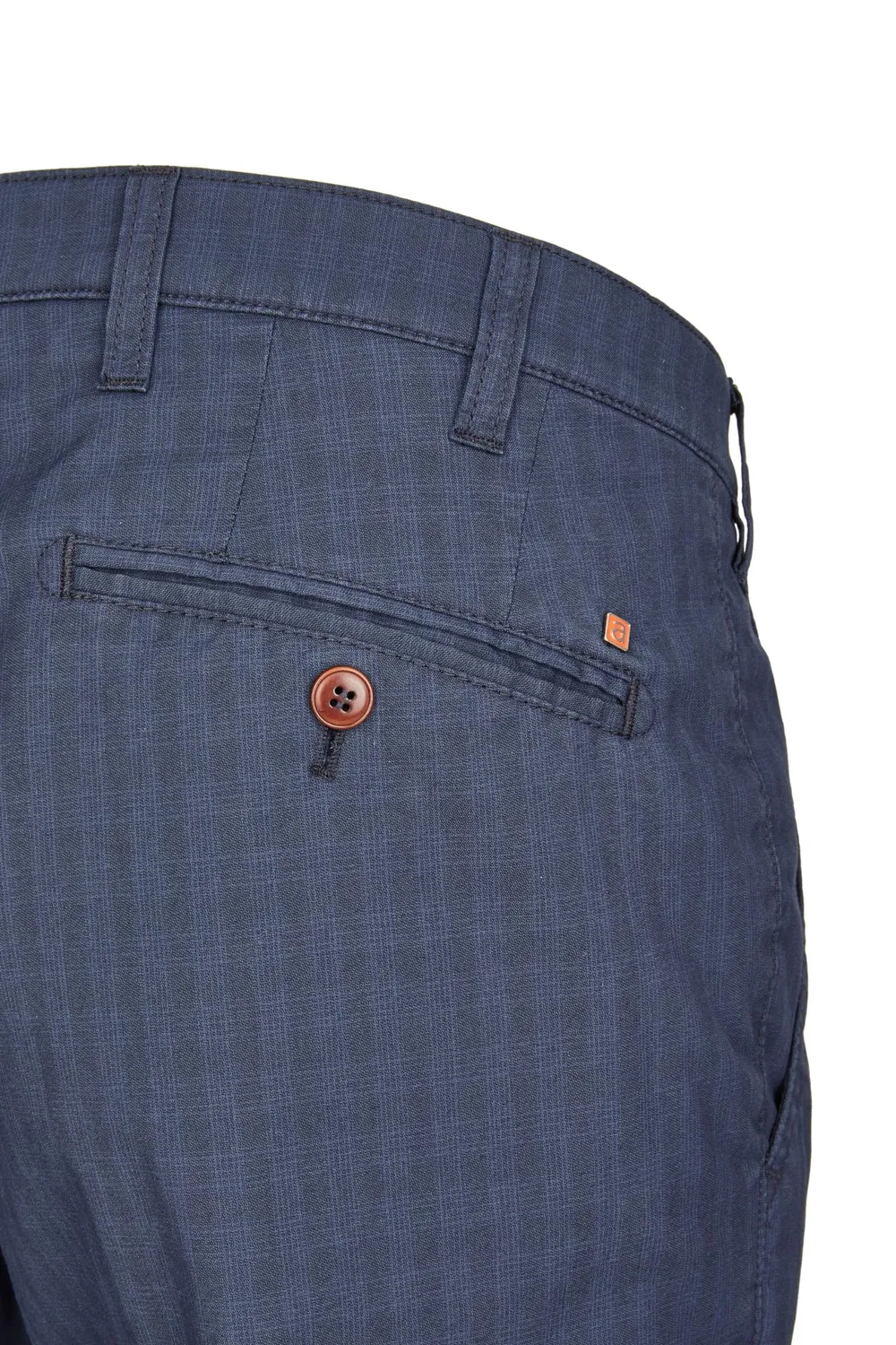 Aubi Ceramica Glencheck Baumwollhose Herren Business