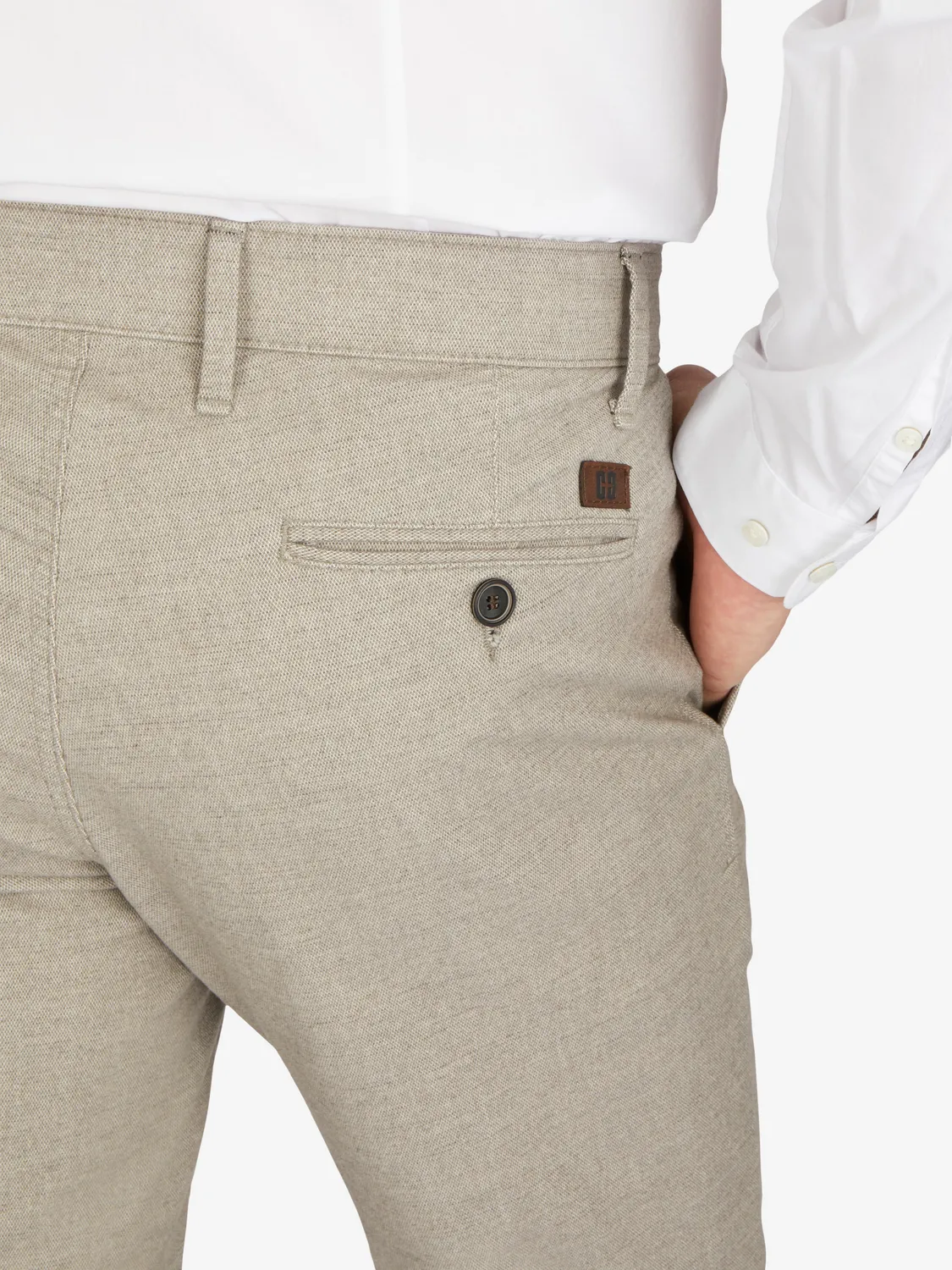 Club of Comfort Garvey 7631 Hose hellgrau melange Woll-Look