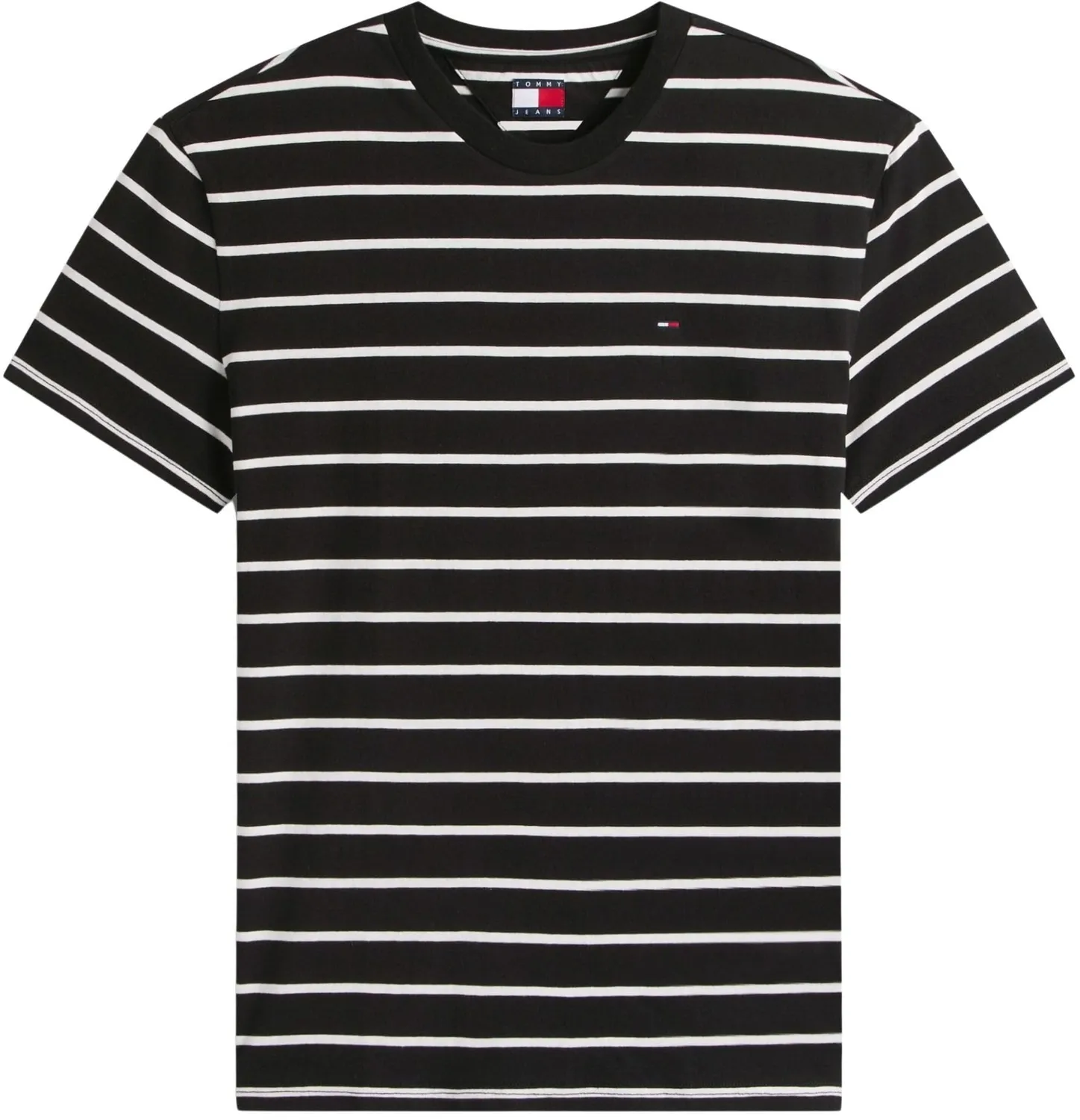Tommy Jeans TJM Reg Stripe DM0DM22544 T-Shirt Gr.L gestreift