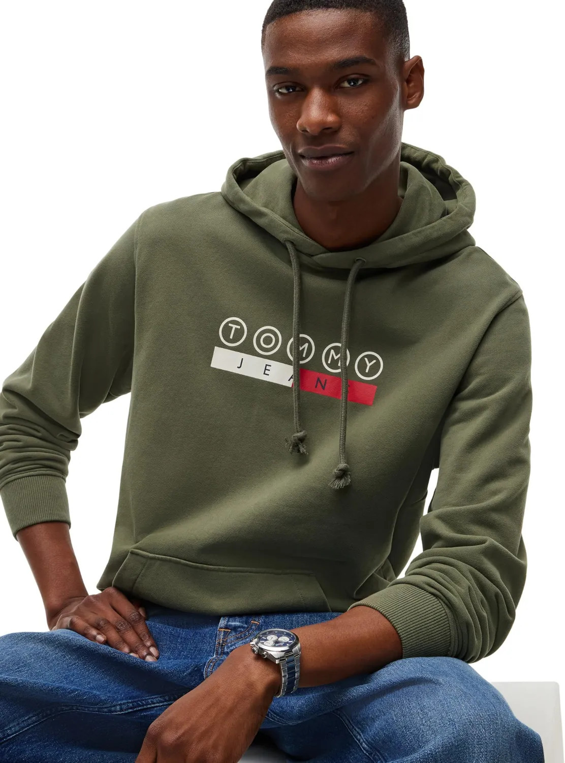 Tommy Jeans TJM Reg DNA Play DM0DM23718 Hoodie dunkelblau