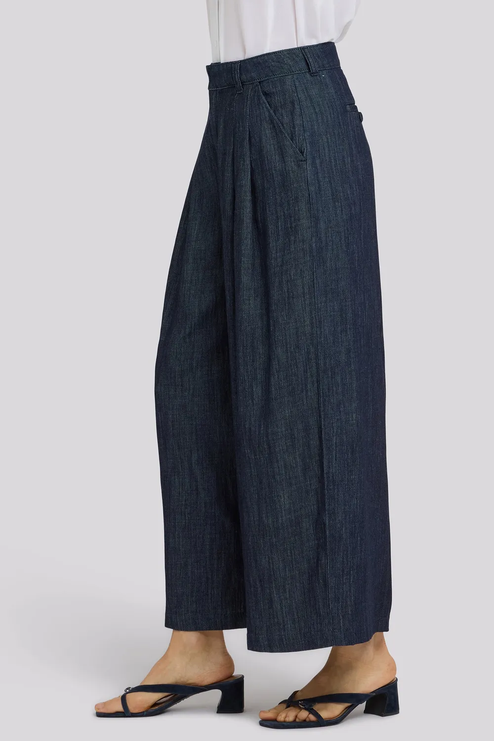 NYDJ Giselle Wide Leg Trouser Dark Indigo 69 cm