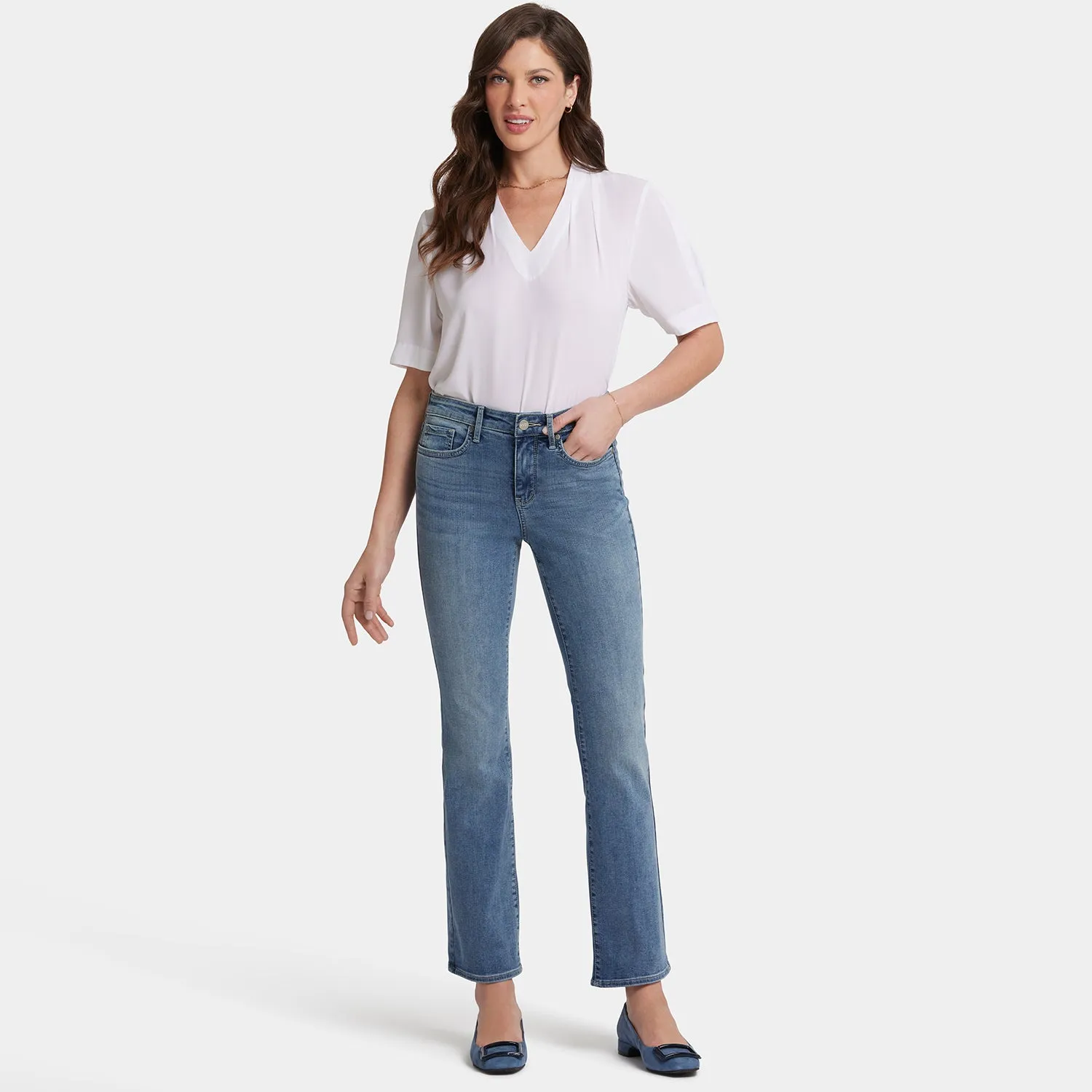 NYDJ Barbara Bootcut Jeans Petite Heyburn Wash