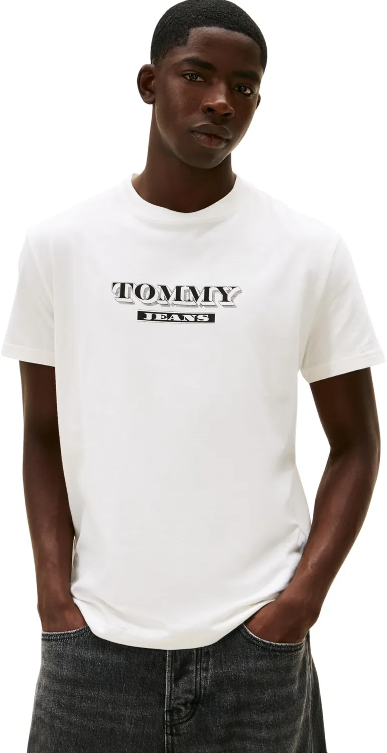 Tommy Jeans Herren T-Shirt XXL Schwarz Kurzarm