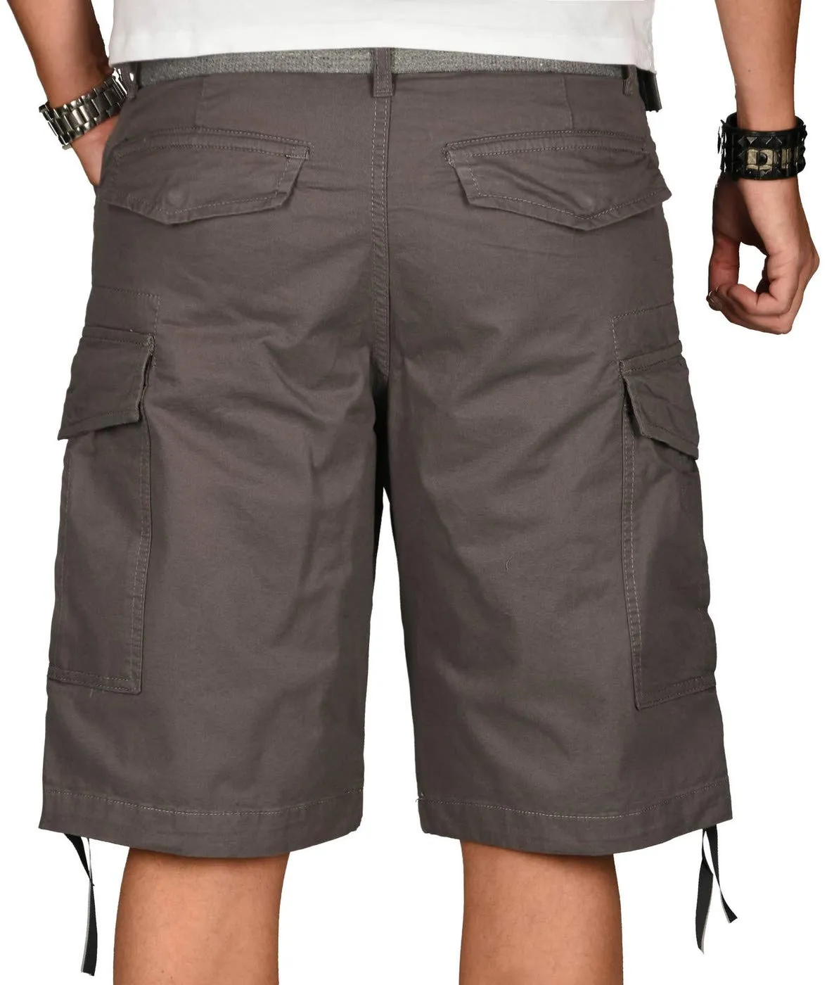 Alessandro Salvarini AS-133 Cargoshorts Herren mit Gürtel locker