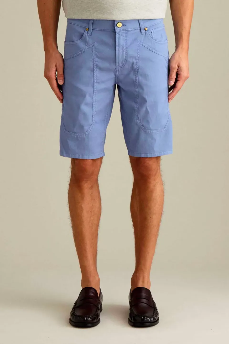 Jeckerson Jayden Slim Fit Bermuda hellblau Baumwolle