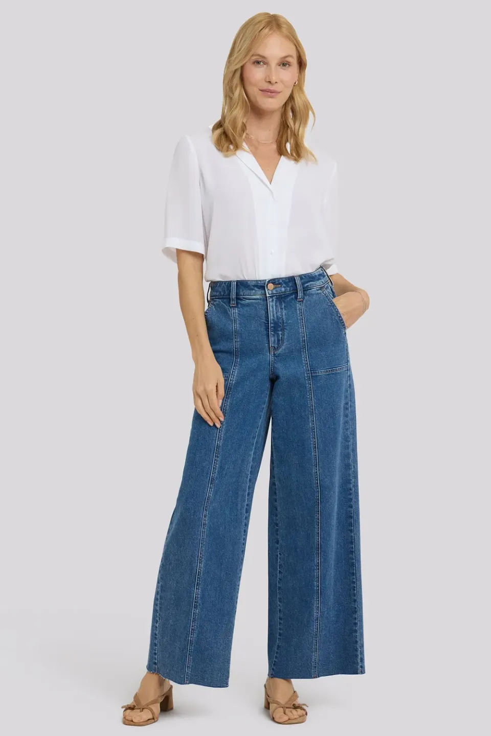 NYDJ Simone Wide Leg Jeans Salton Indigo