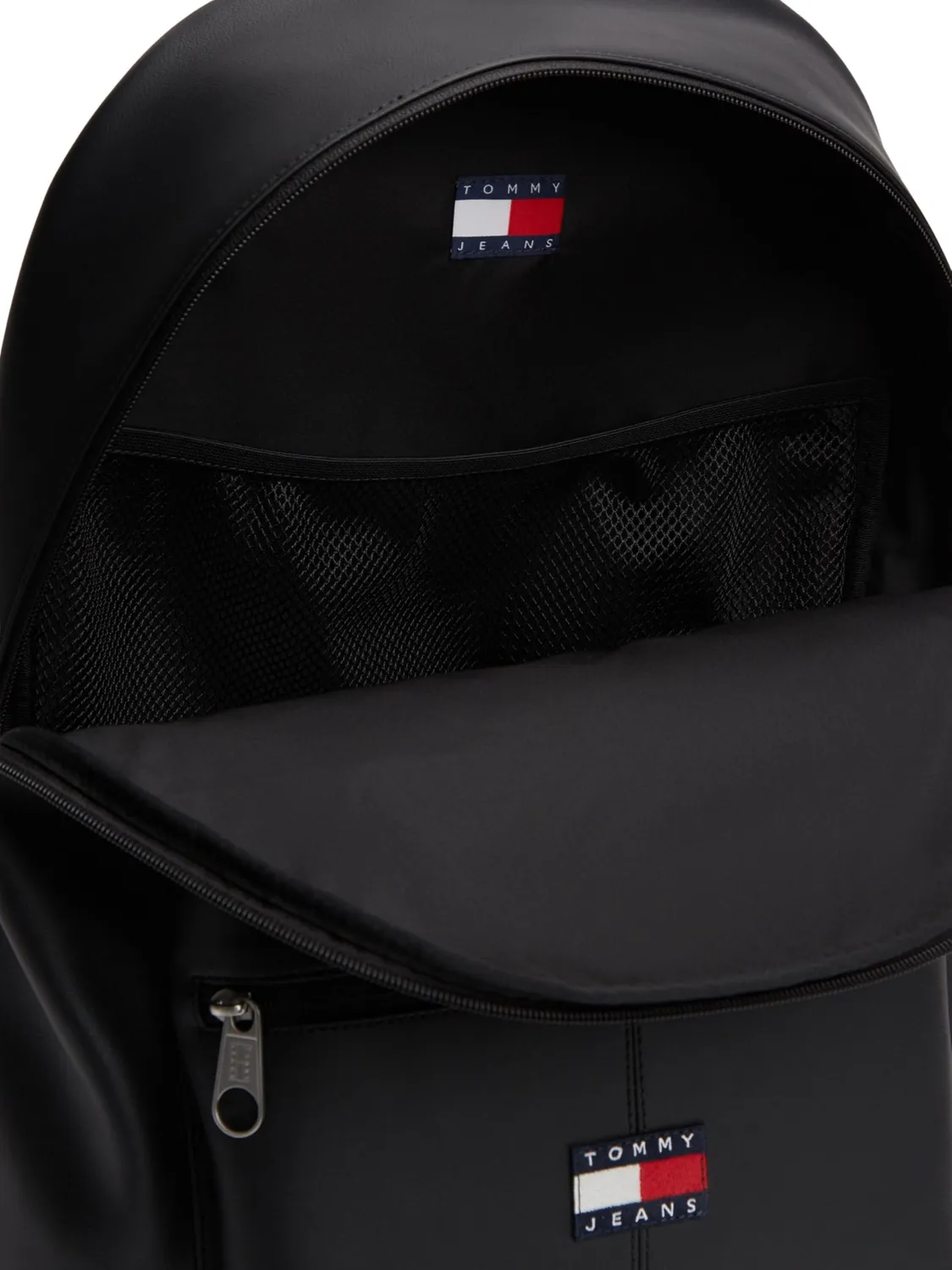 Tommy Jeans Essential Daily Rucksack schwarz Außenfach