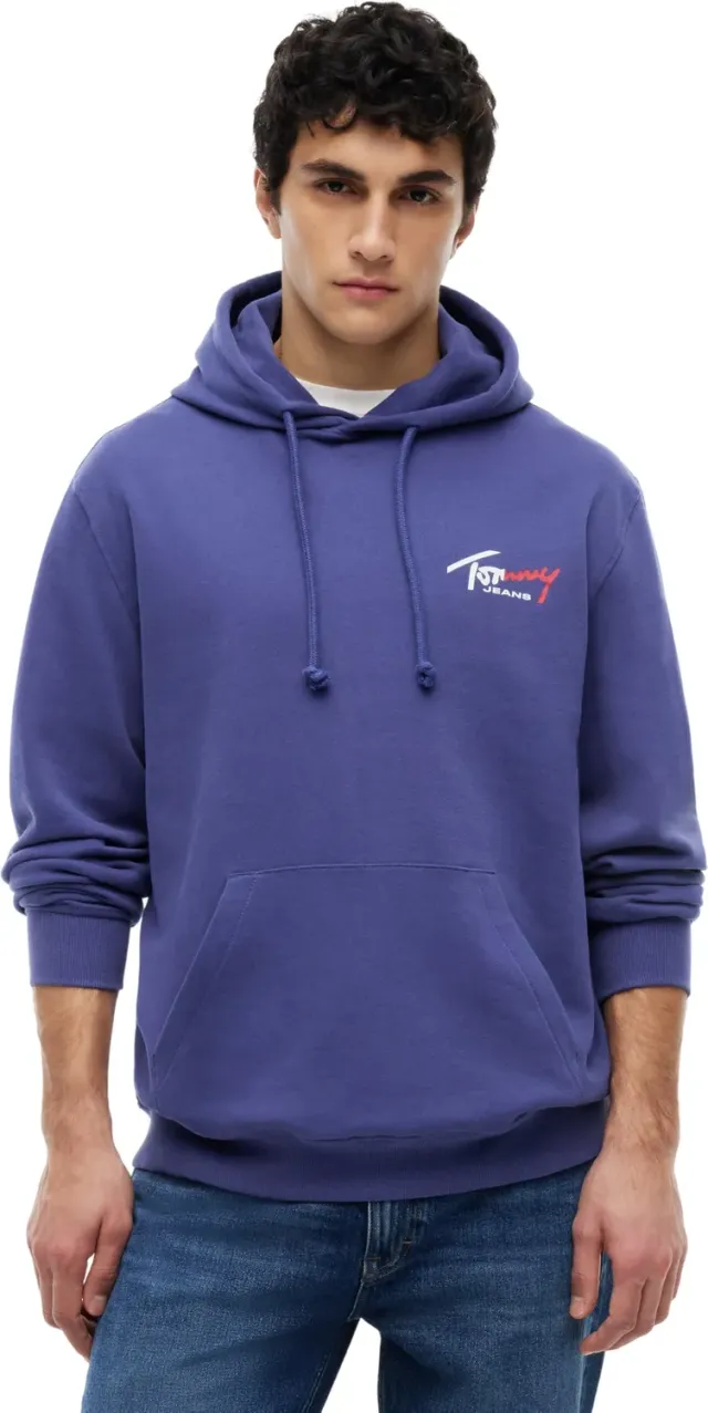 Tommy Jeans TJM Reg Entry Sign Hoodie EXT DM0DM22680 Kapuzenpullover Herren