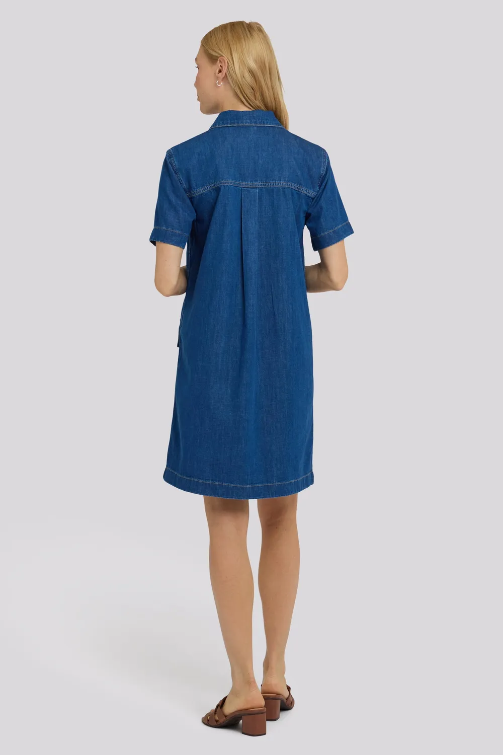 NYDJ Denim Utility Kleid Medium Indigo Baumwolle