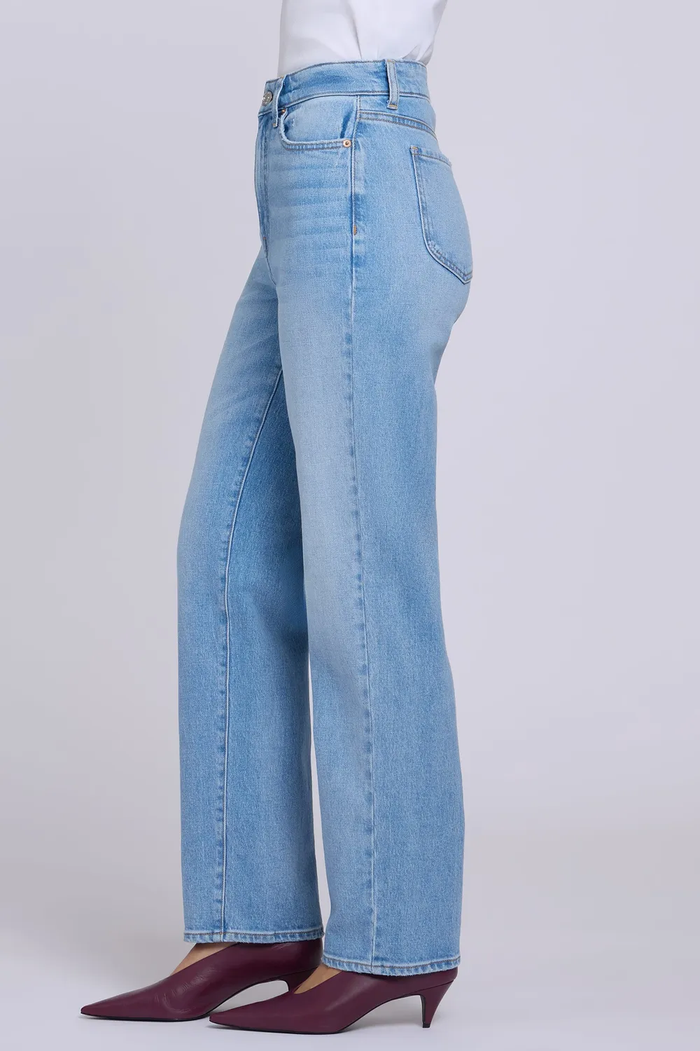 NYDJ Kasey Stovepipe Jeans Trefoil blau slim