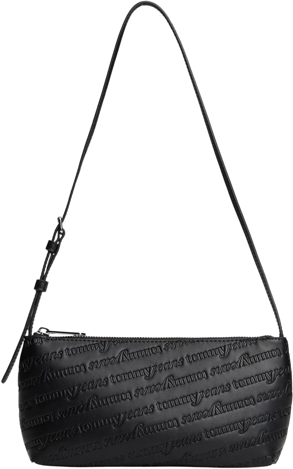 Tommy Jeans TJW Must AOP Schultertasche Schwarz Logo